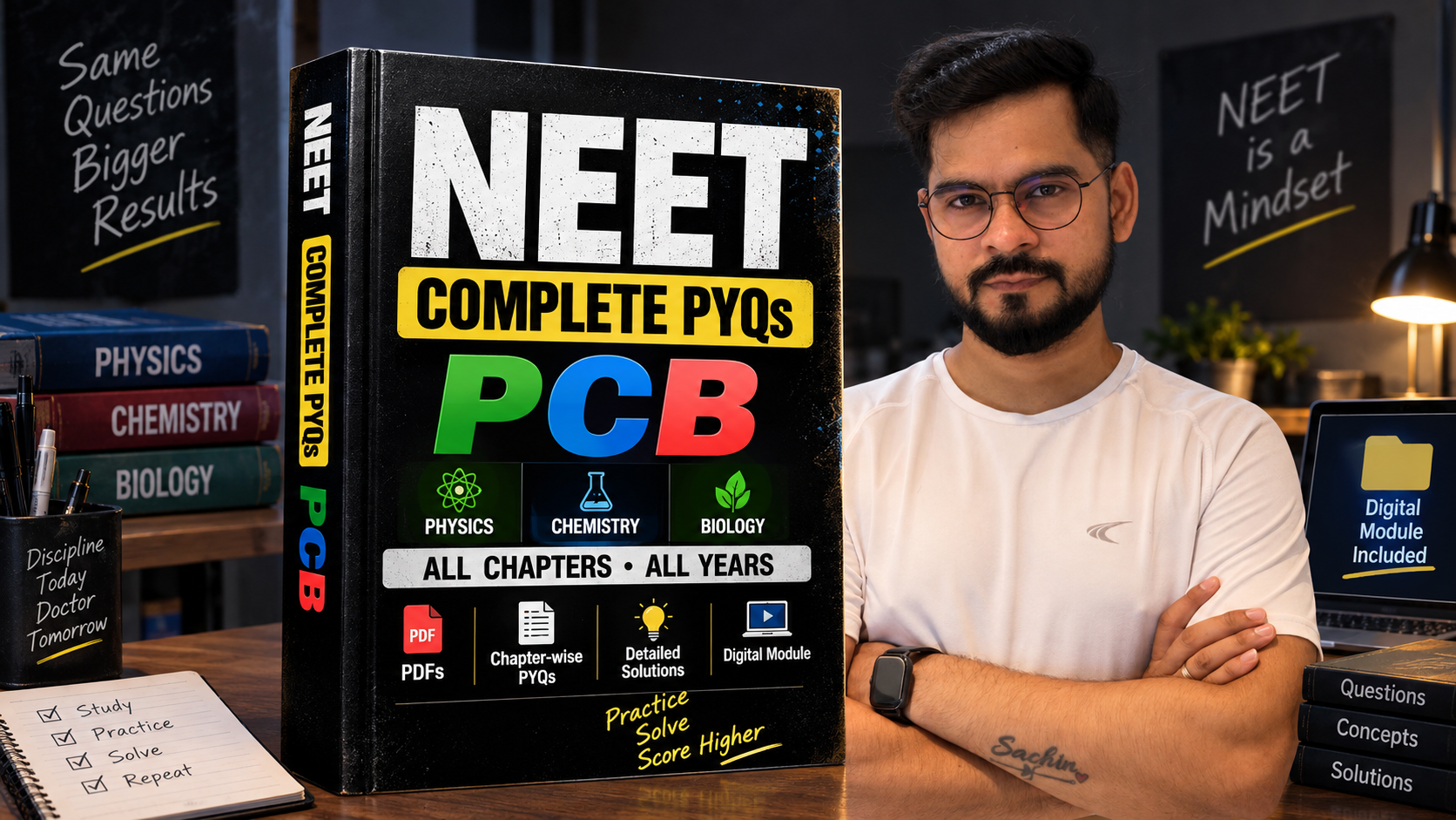 NEET EXAM : PCB Chapterwise PYQs with Detailed Solutions Pdf