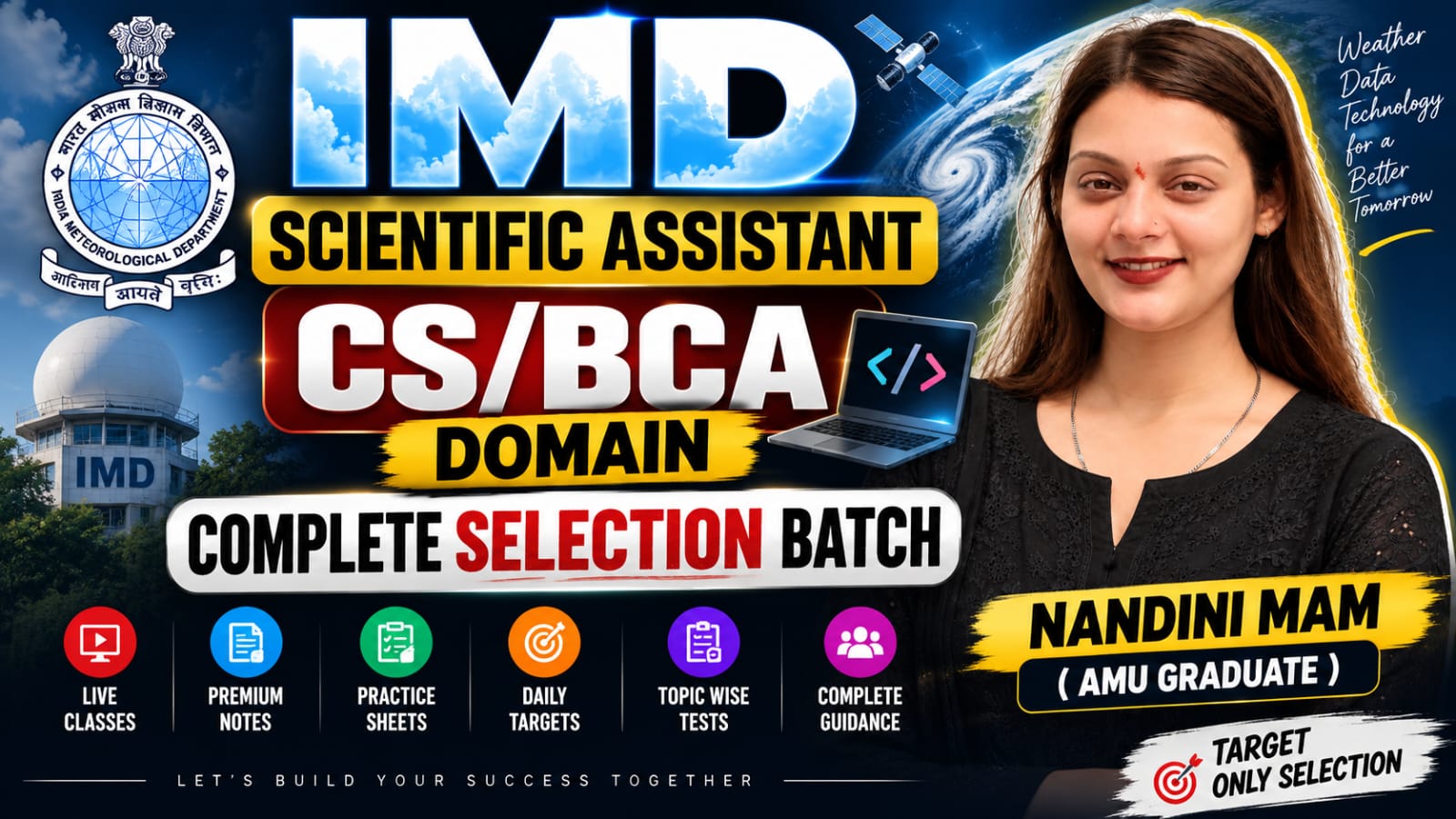 IMD Scientific Assistant 2026 – CS/BCA/IT Complete Selection Batch
