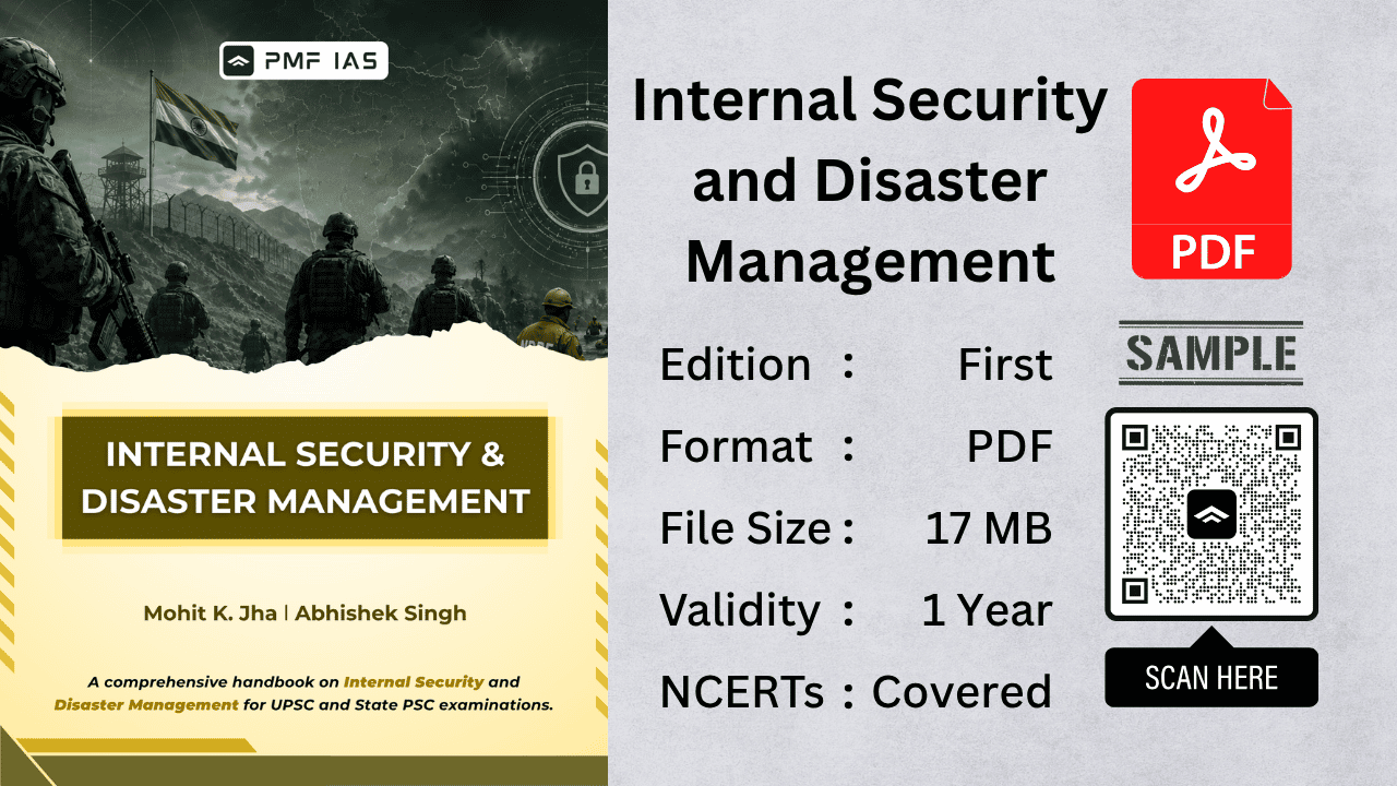 Internal Security and Disaster Management [PDF Notes] for UPSC, State PCS & Other Competitive Exams