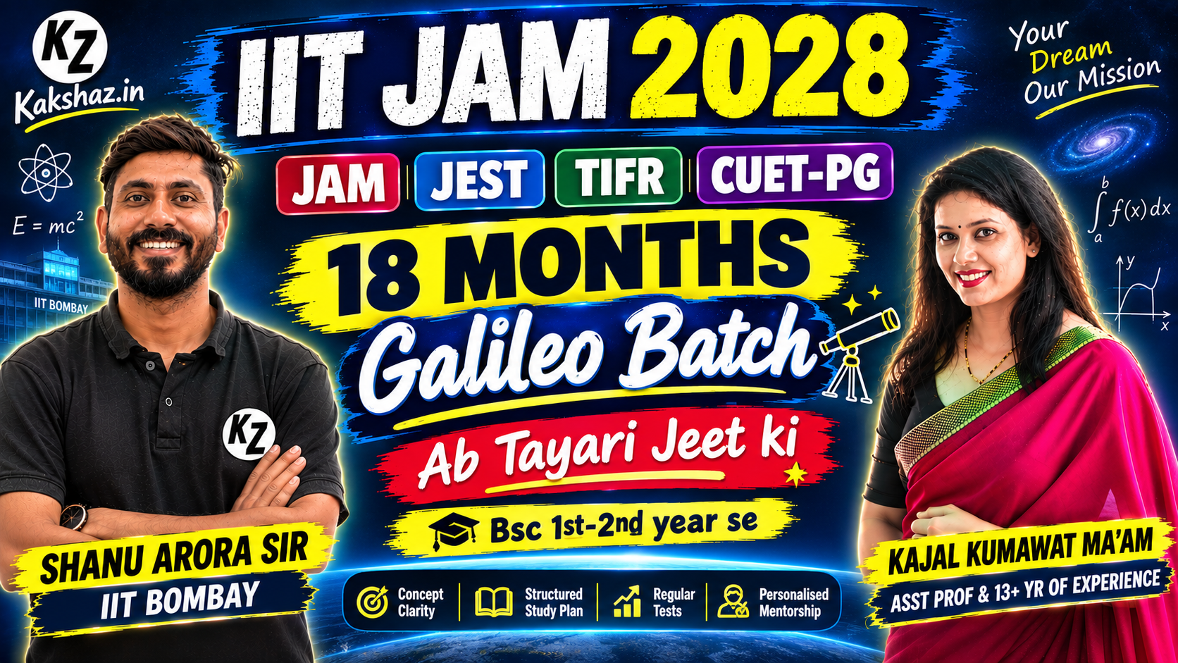 IIT-JAM 2028 : 18 Months Galileo Batch (New SEP Batch)
