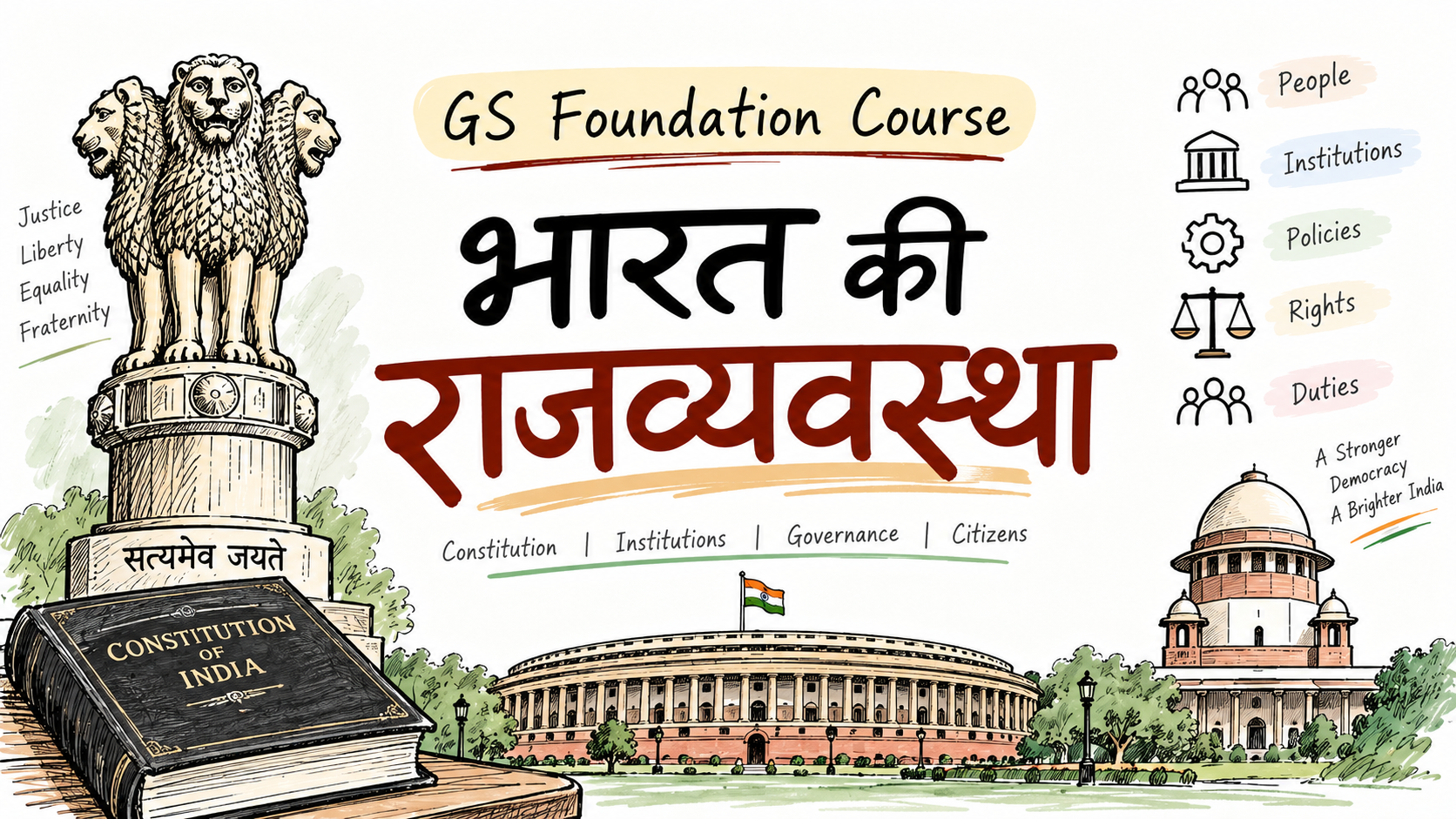 भारत का राजव्यवस्था GS 