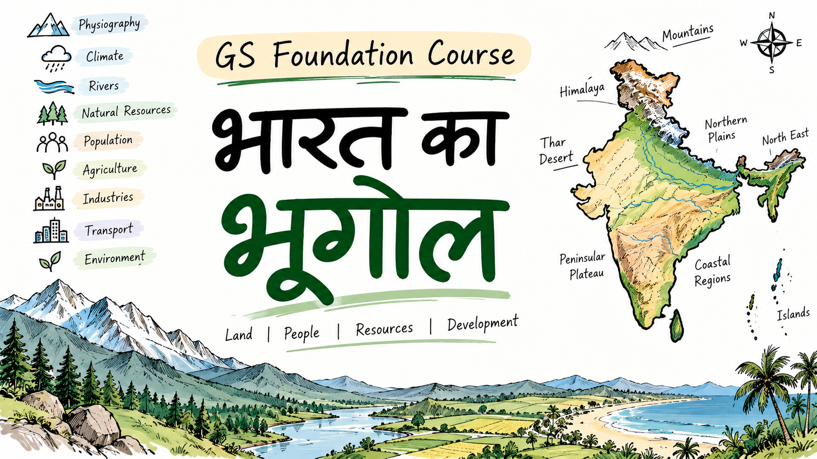 भारत का भूगोल GS 