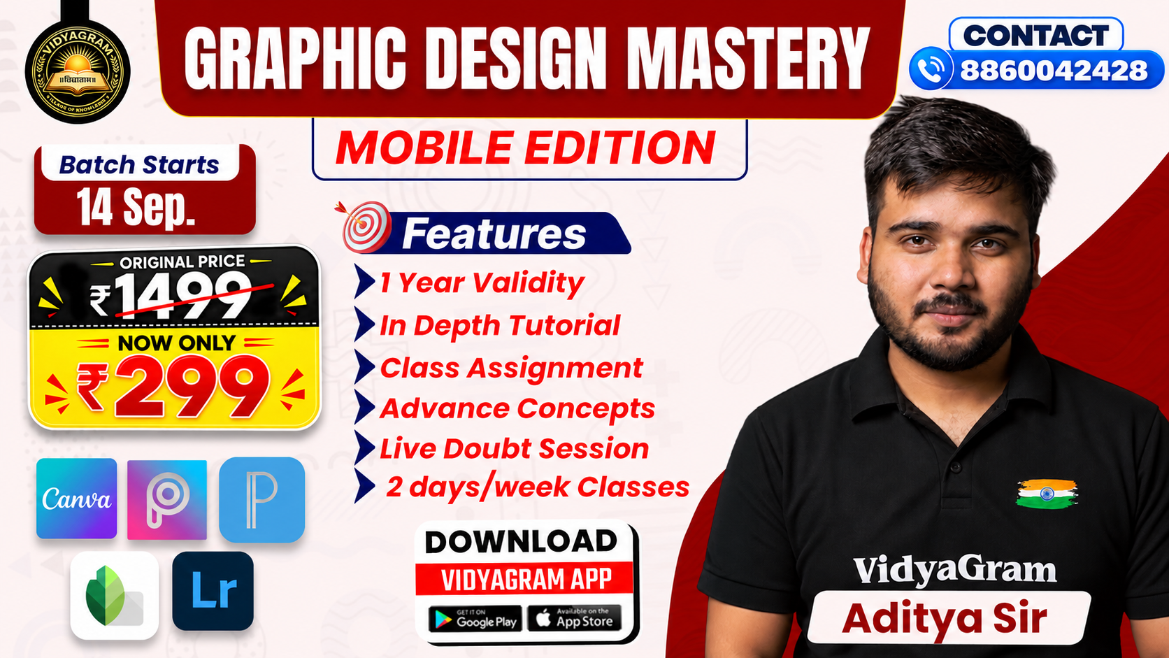 Mobile Graphic Design Mastery Course By Aditya Sir