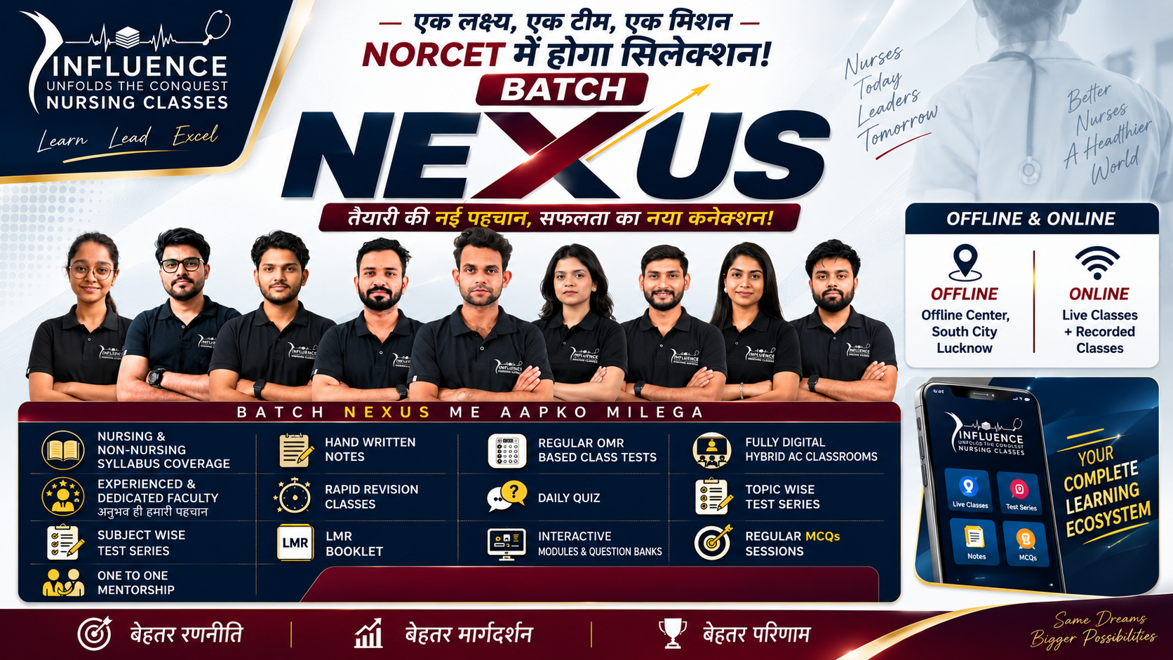 Batch NEXUS🎯 - Nursing Officer (Live + Recorded)