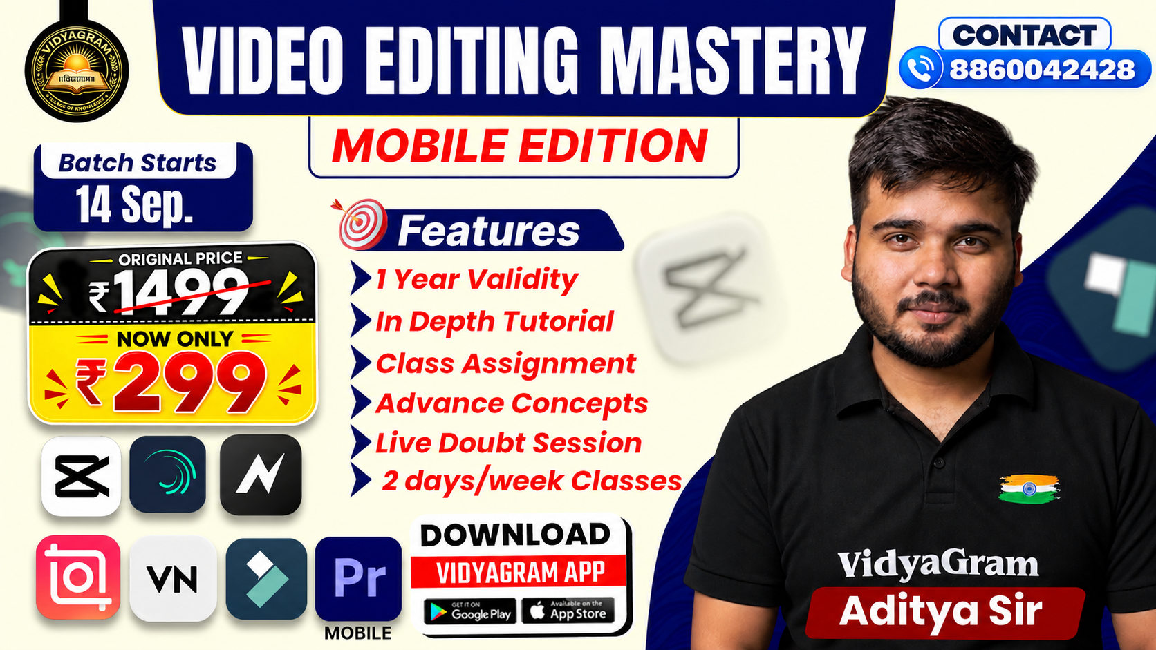 Mobile Video Editing Mastery Course By Aditya Sir