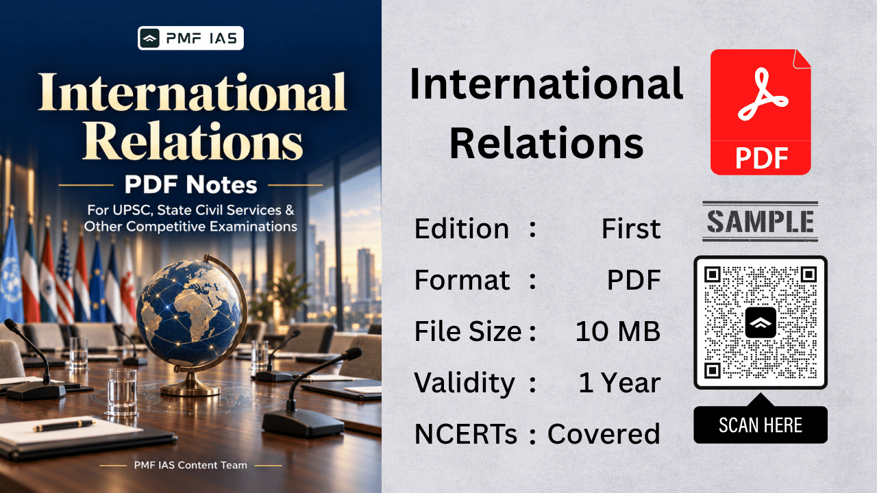 International Relations [PDF Notes] for UPSC, State PCS & Other Competitive Exams