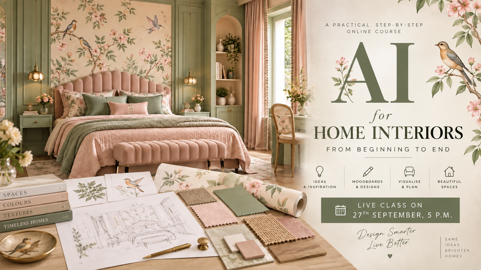 AI For Home Interiors! Live Class on 27th Sep