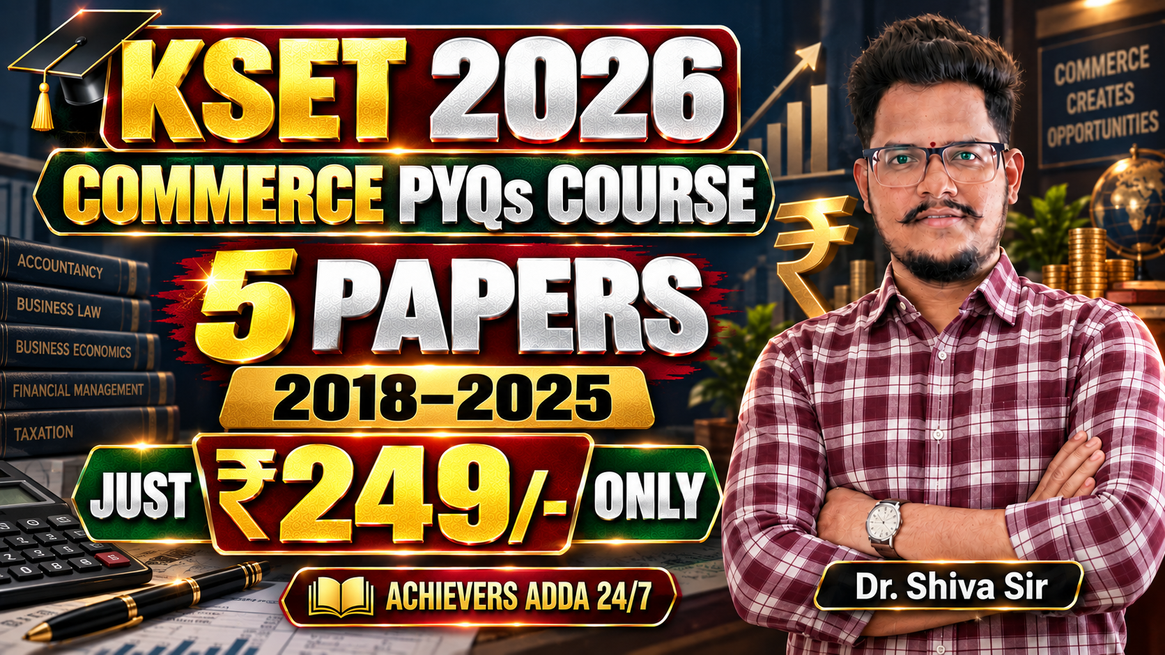 KSET 2026 Commerce PYQs (2018-2025) 