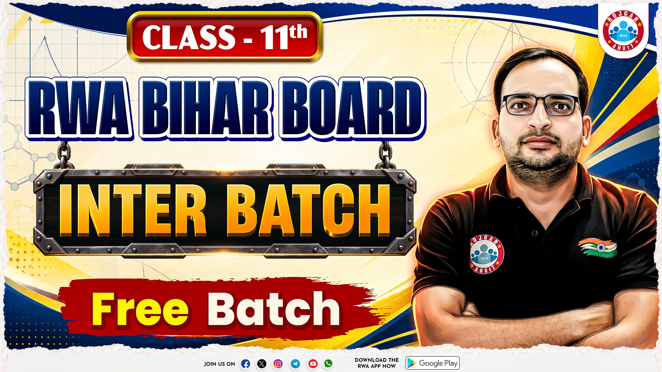 RWA Bihar Board Class 11th Free batch