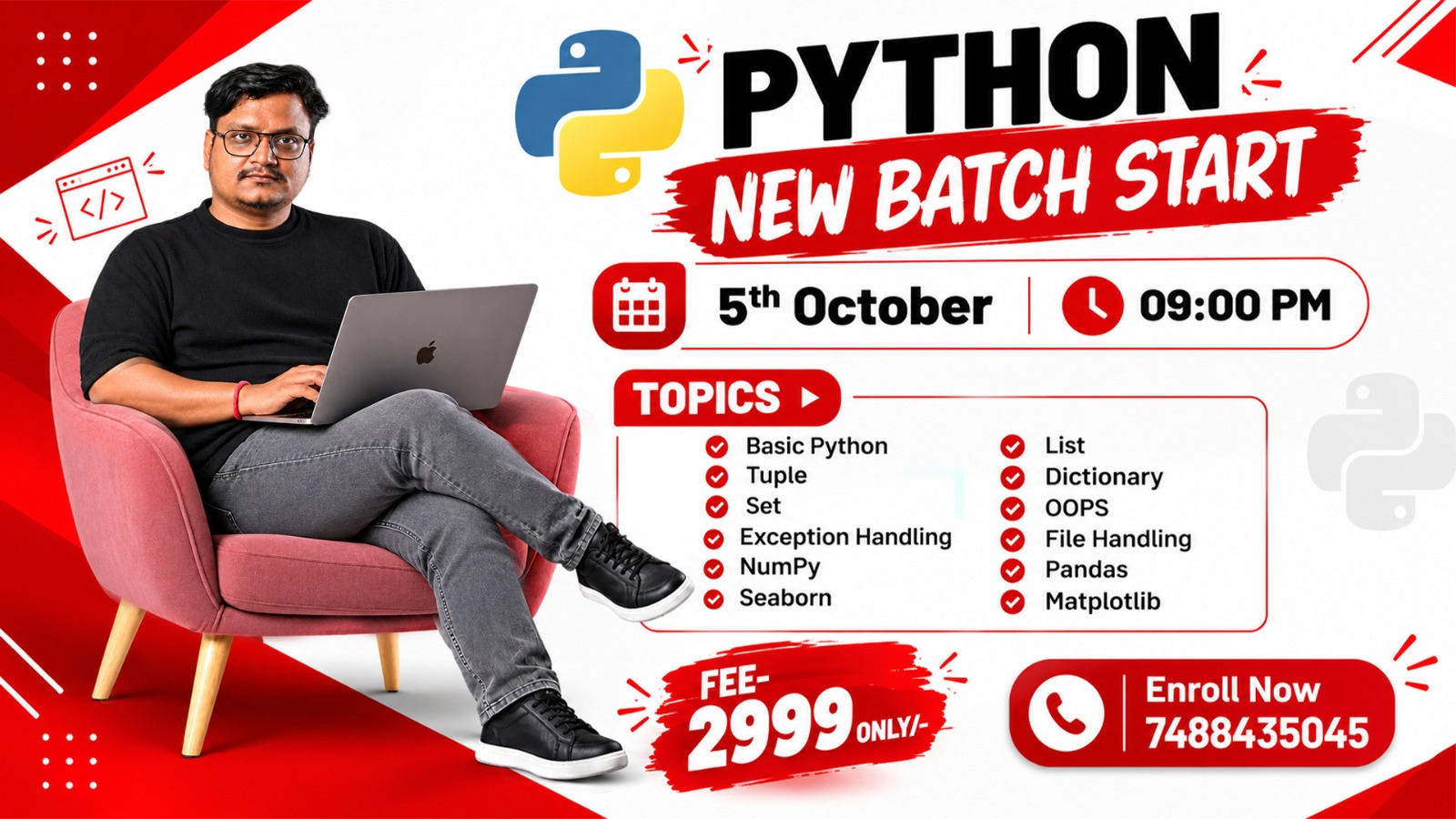 Python(Live class Date: 05-oct-26 Time:9:00PM