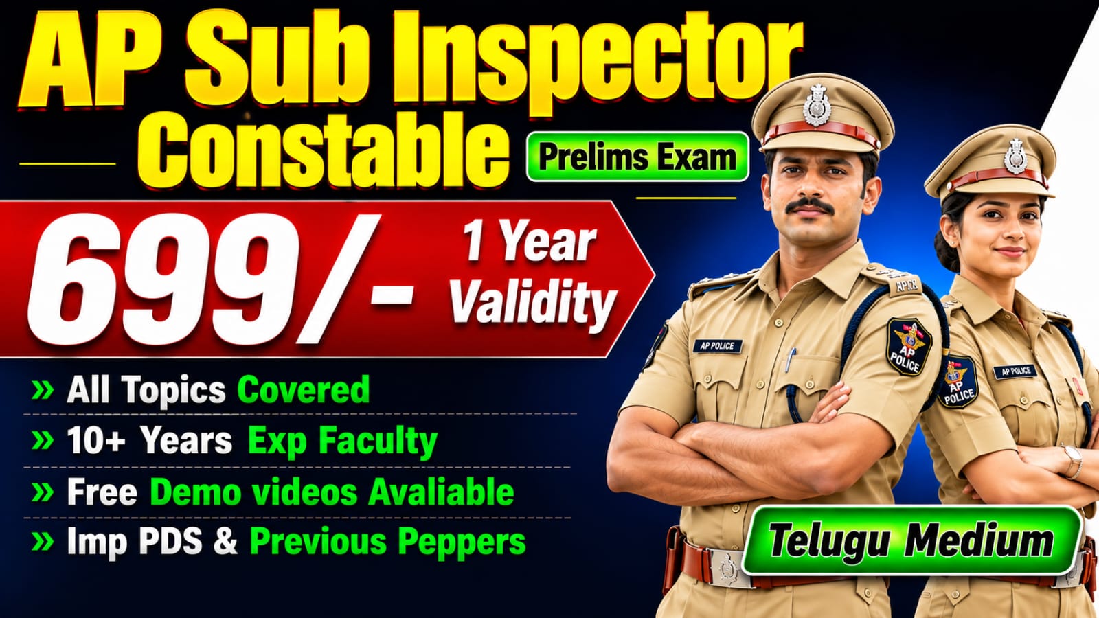 AP SUB INSPECTOR & CONSTABLE (Telugu Medium)
