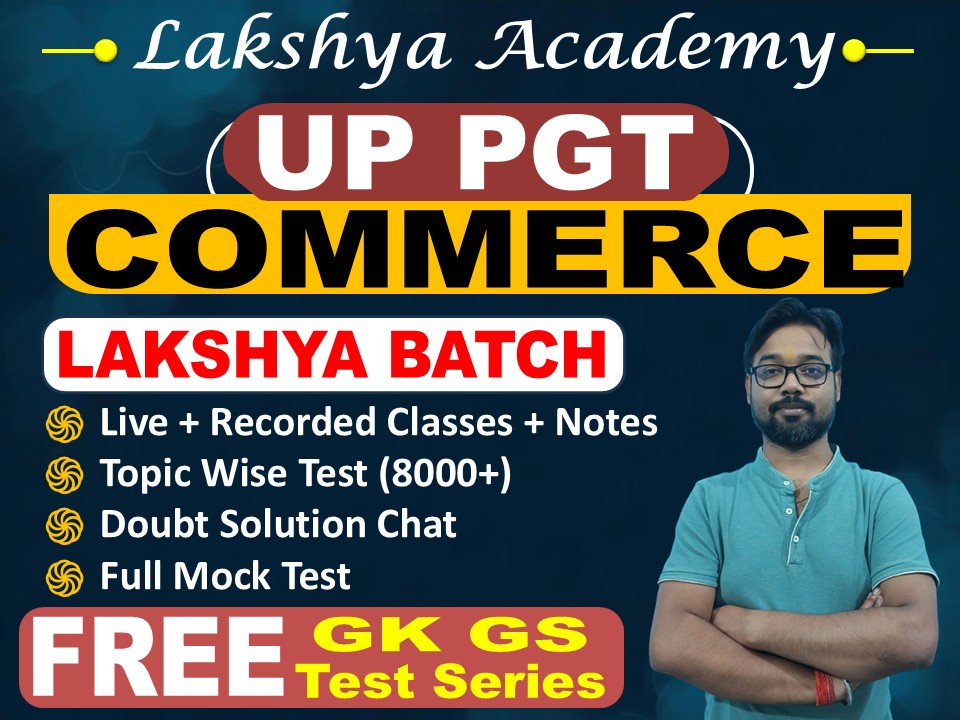 UP PGT Commerce 2026 Batch By Vikash Sir