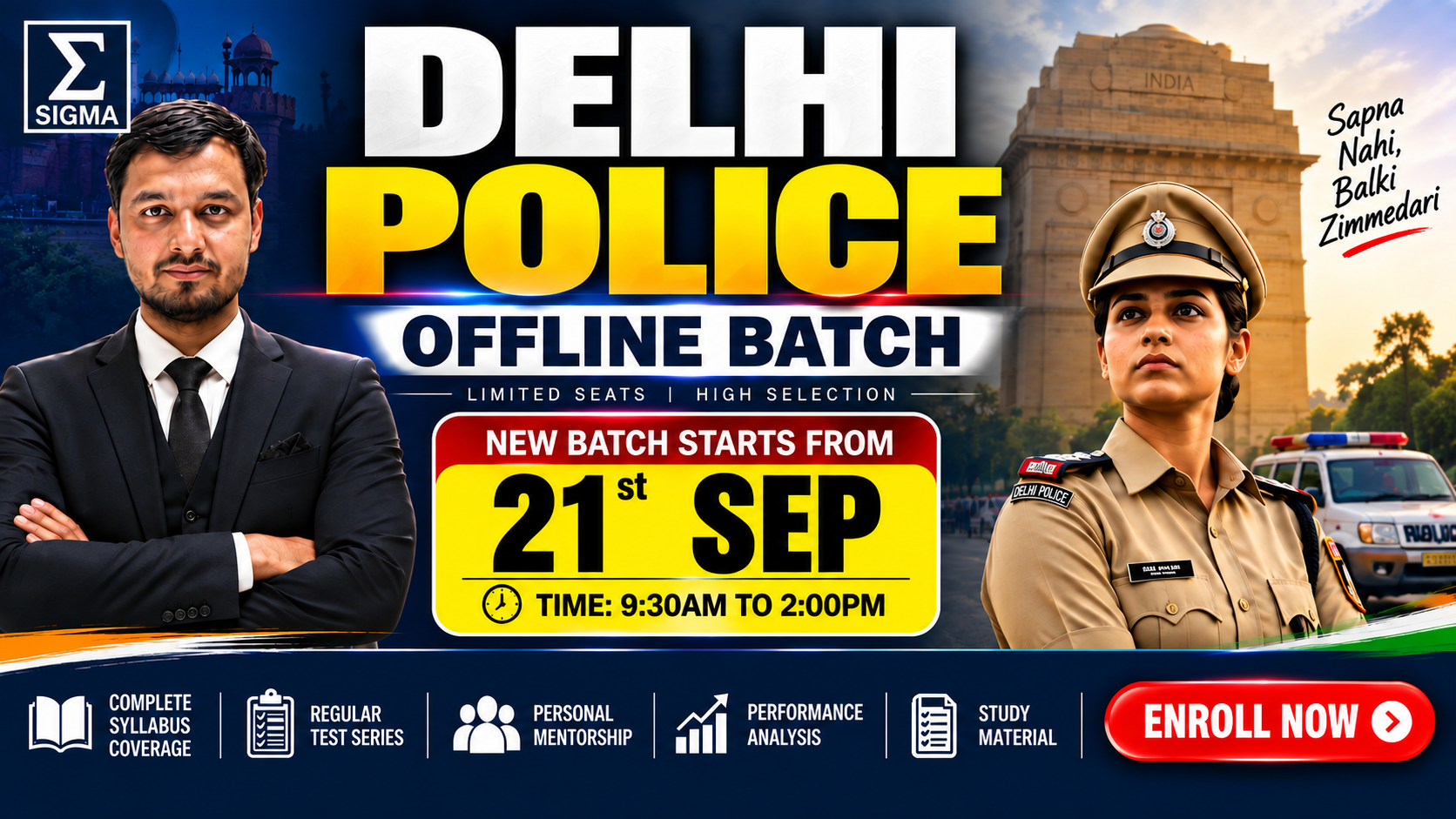 DELHI POLICE OFFLINE BATCH