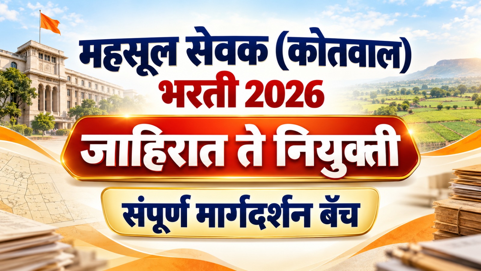 कोतवाल भरती 2026 | संपूर्ण मार्गदर्शन बॅच
