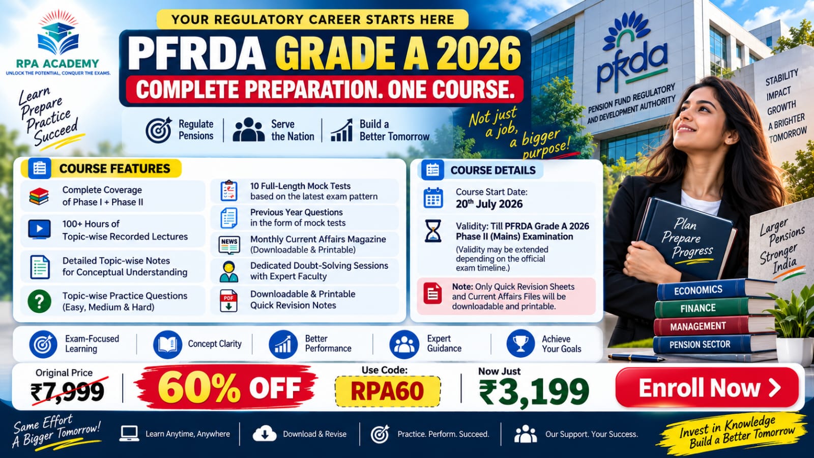 PFRDA GRADE A 2026 COURSE