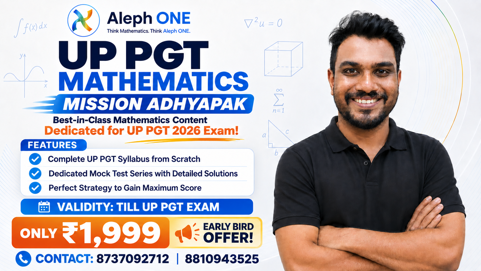 UP PGT Mathematics Complete Course — Mission Adhyapak Batch