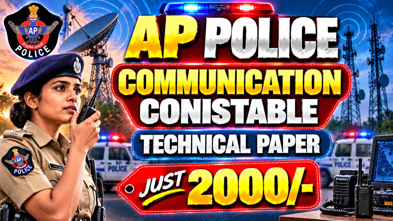 AP SLPRB COMMUNICATION CONSTABLE TECHNICAL PAPER