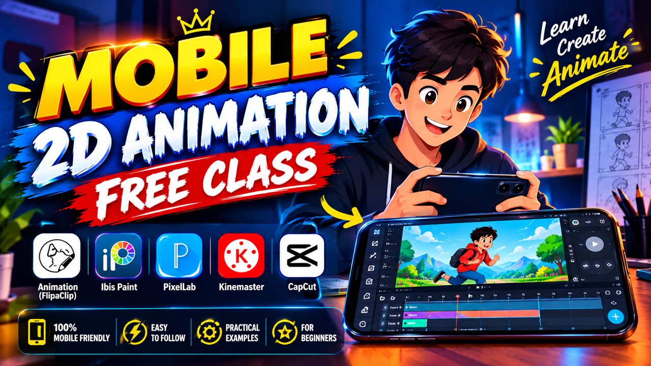 Mobile 2D Animation Full Course FREE