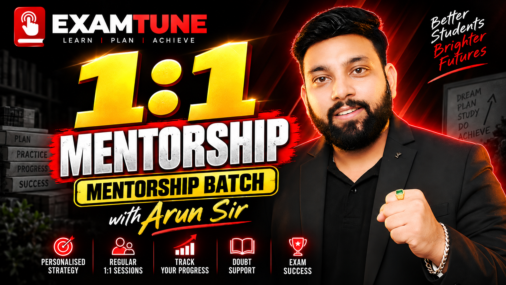 1:1 Mentorship Batch with Arun Sir | Personalised Strategy, Doubt Support & Exam Success Plan