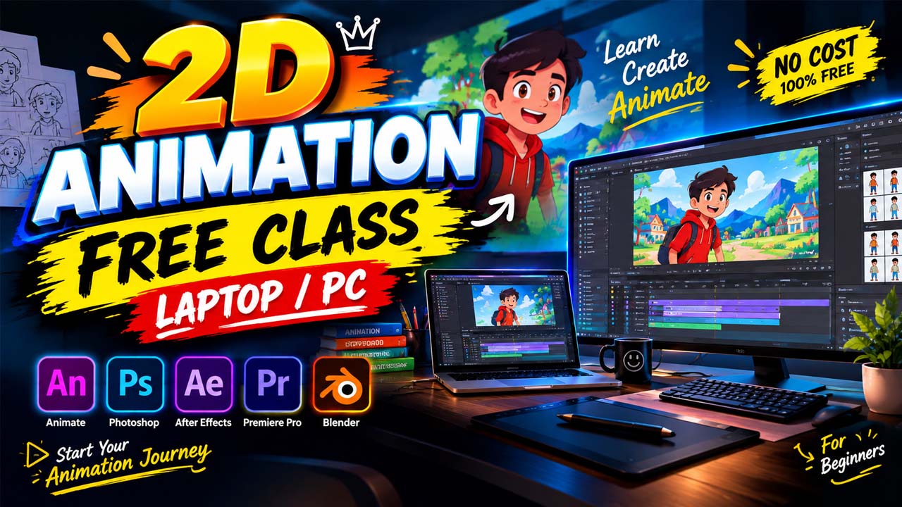 Animation Free Course ( Laptop/Pc ) FREE