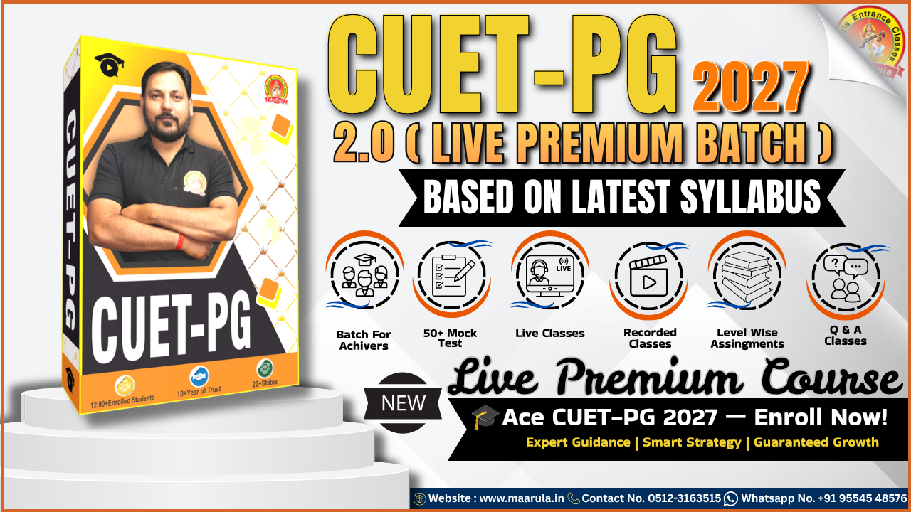 CUET PG 2.O [2027 LIVE PREMIUM]