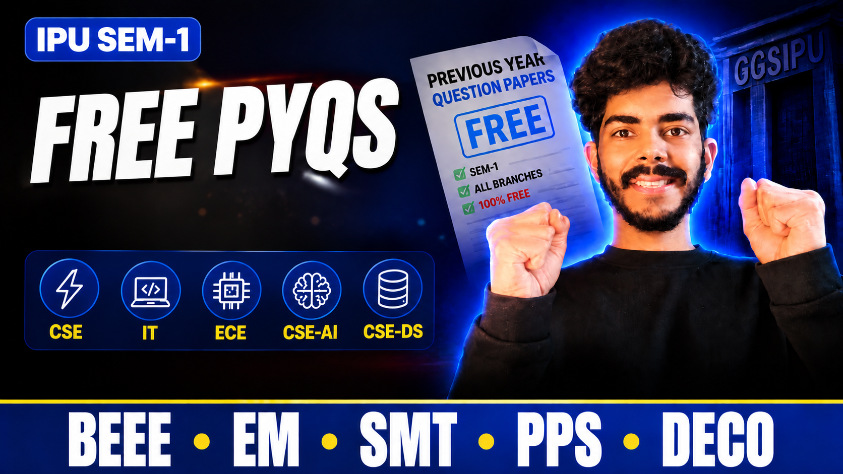 IPU PYQS Sem -1 ( CSE/IT/ECE/CSE-AI/CSE-DS) 