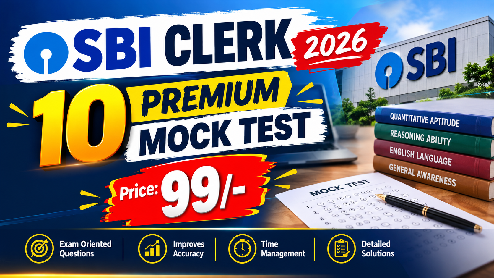 SBI Clerk Prelims: 10 Super Mock Test 