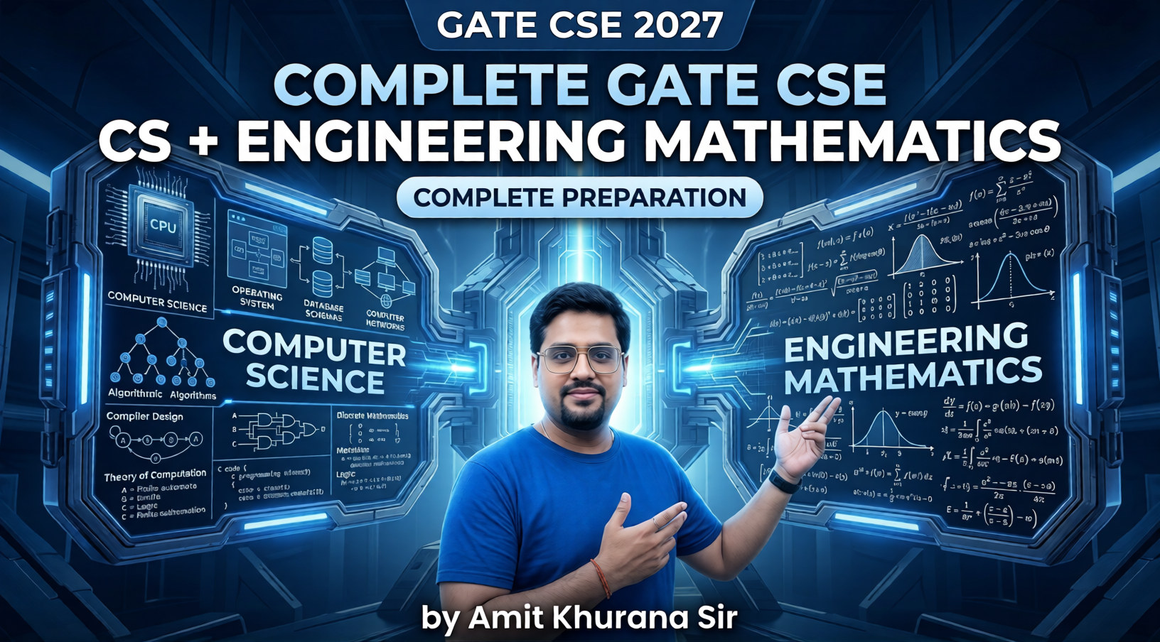 GATE CSE Master Pack (CS + Engg. Maths) for 2027 by Amit Khurana Sir 🔊 Hinglish