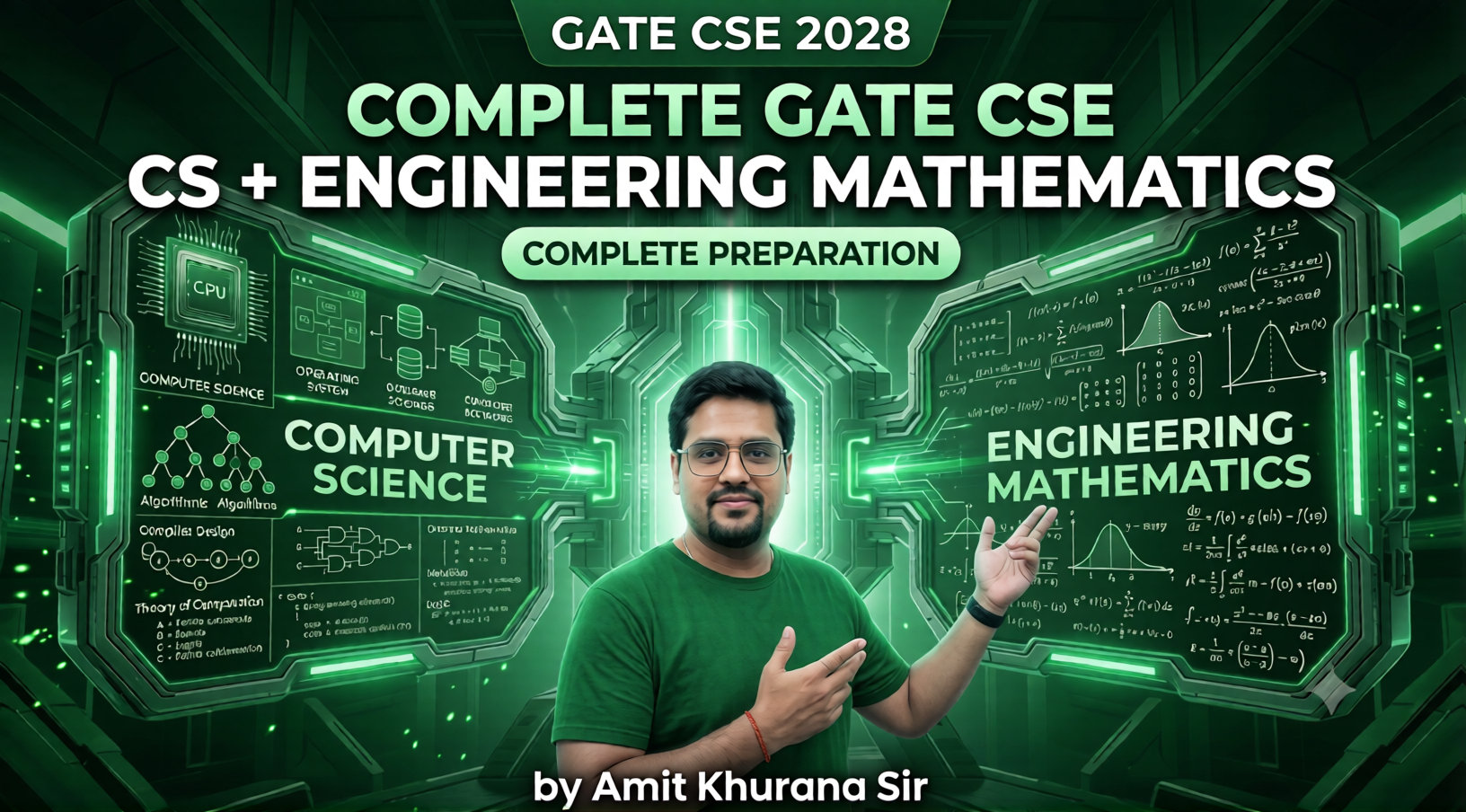 GATE CSE Master Pack (CS + Engg. Maths) for 2028 by Amit Khurana Sir 🔊 Hinglish