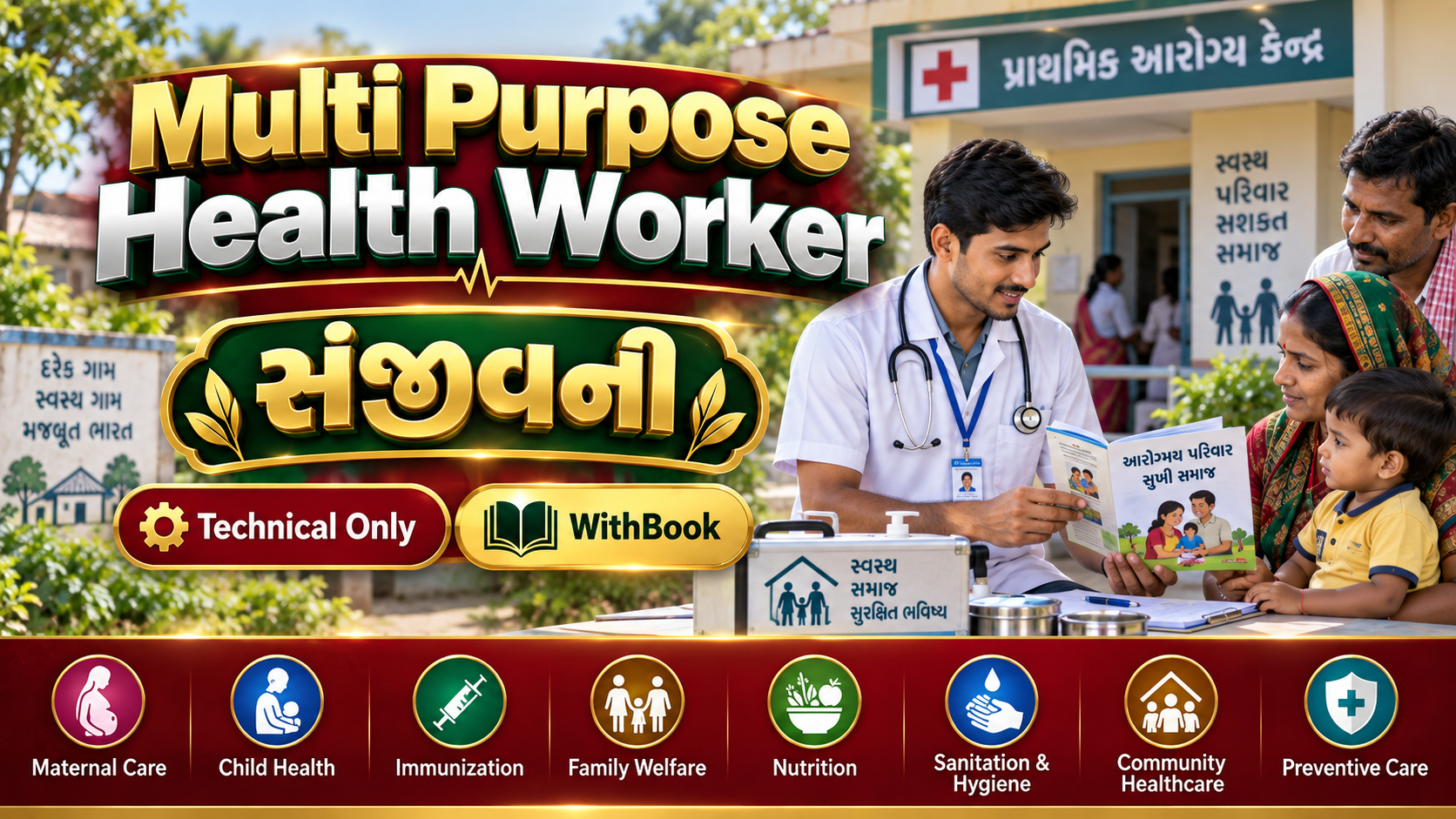 Multi Purpuse Health Worker Technical Only સંજીવની Batch (WithBook)