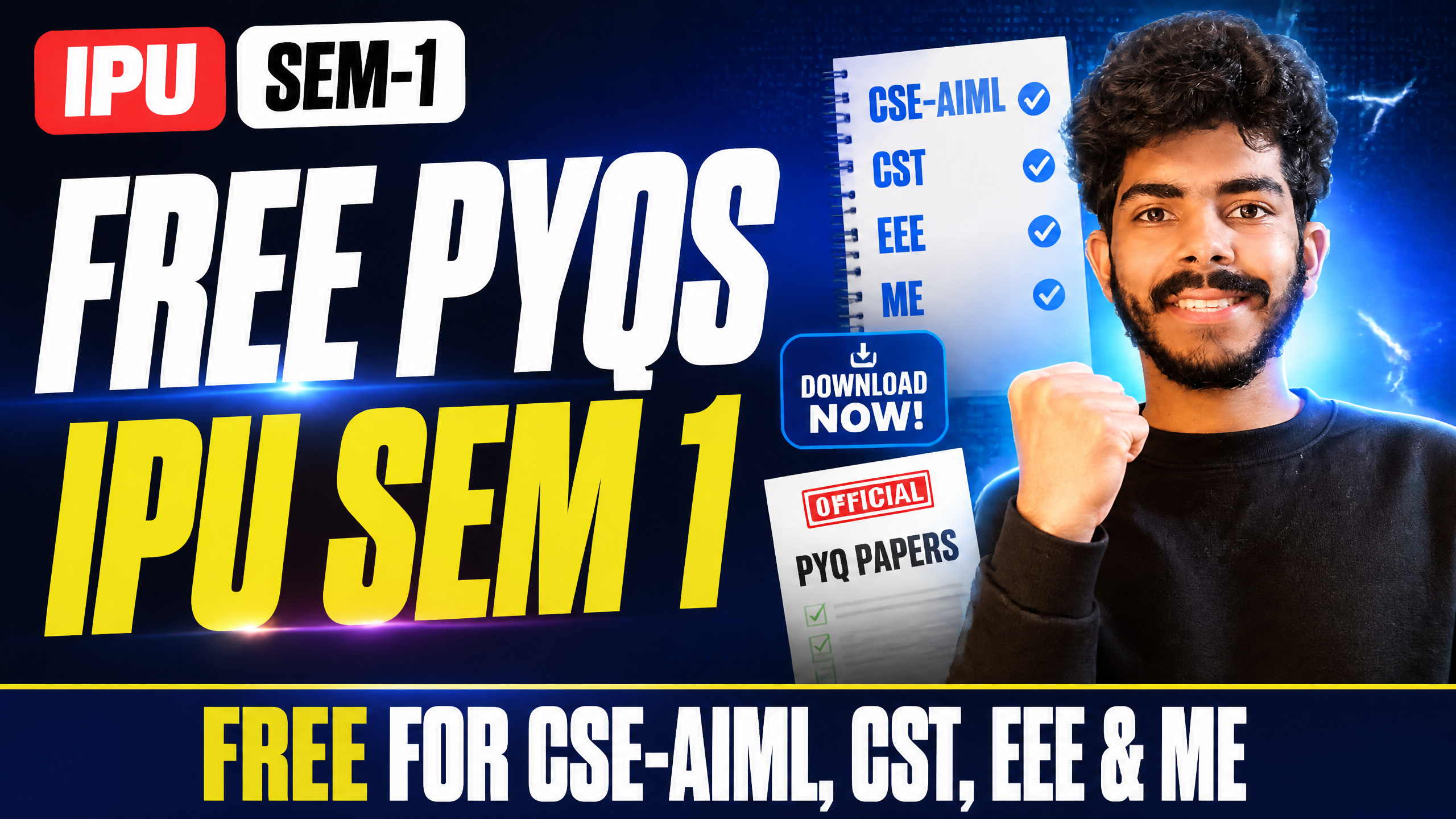 Sem 1 PYQS IPU ( CSE- AIML / CST/EEE/ME) 