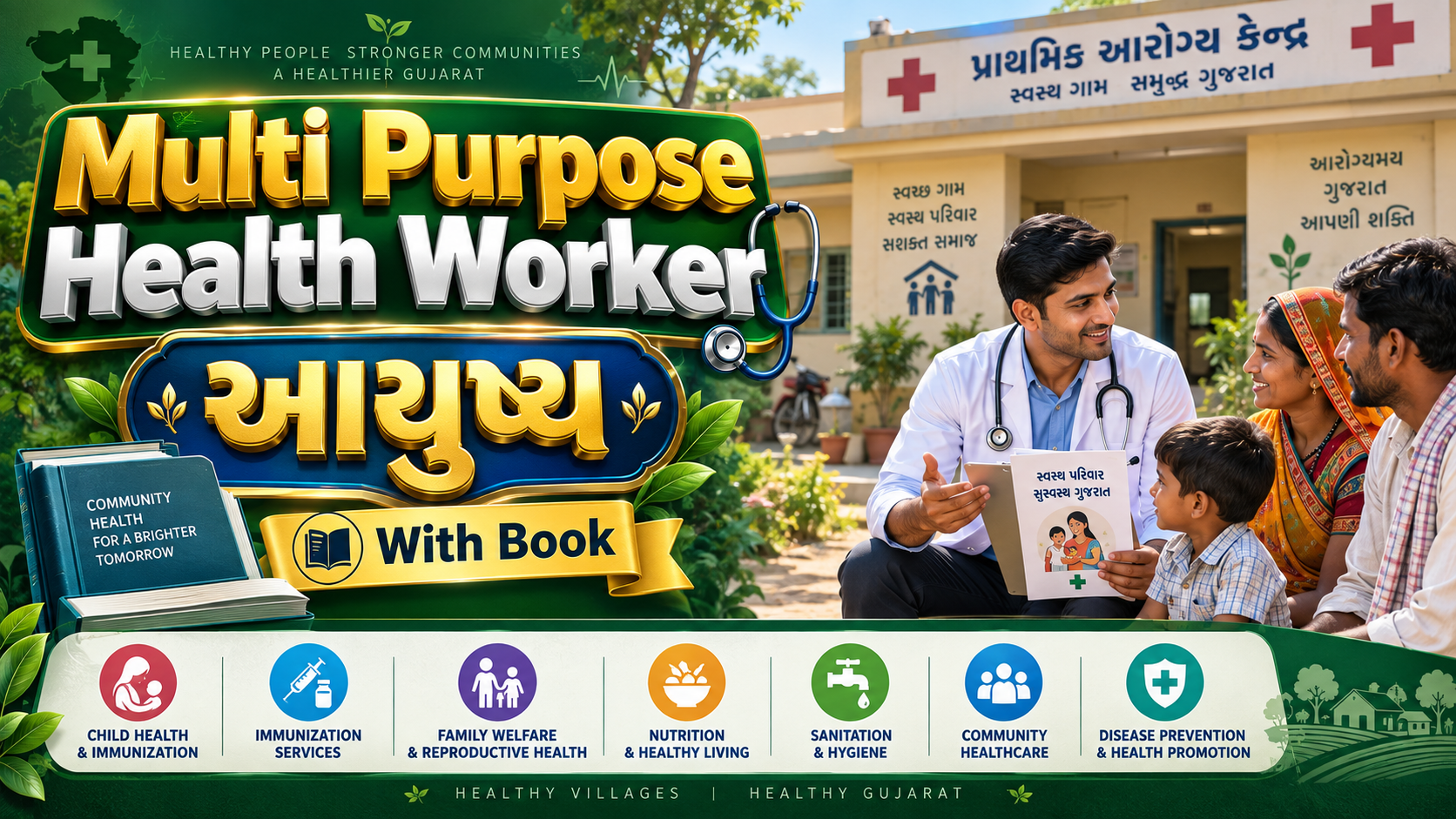 Multi Purpuse Health Worker આયુષ્ય Batch (WithBook)