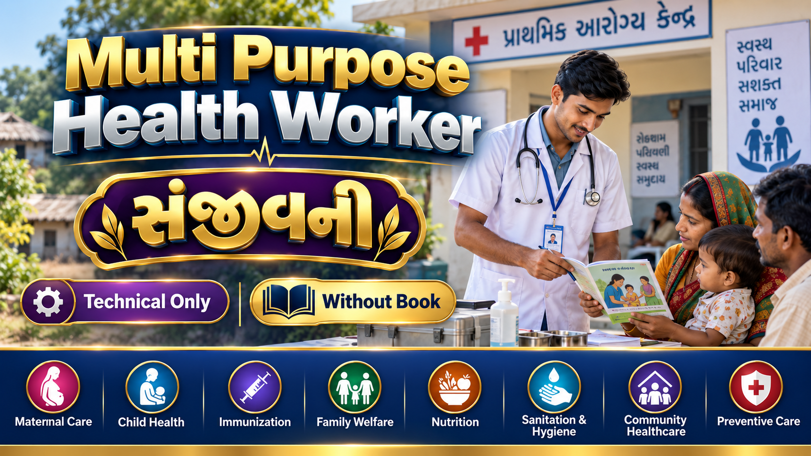 Multi Purpuse Health Worker Technical Only સંજીવની Batch (Without Book)