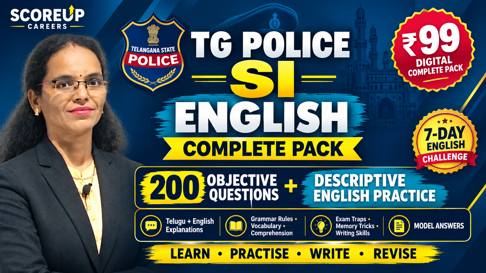TG & AP - Police SI English Complete Pack