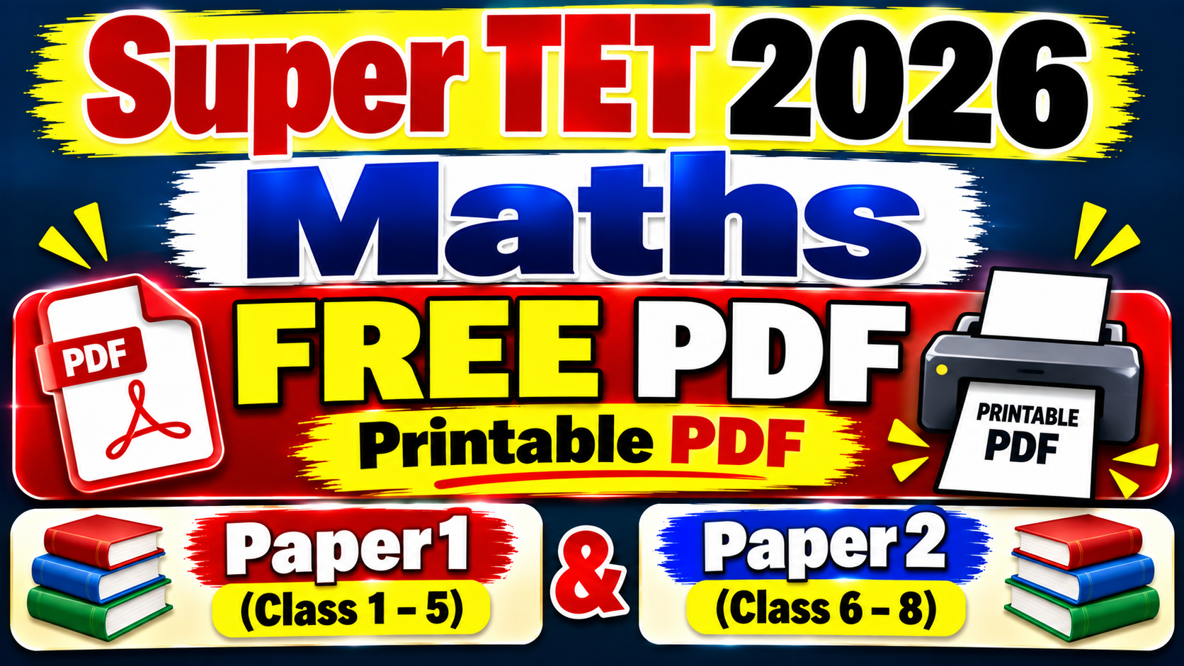 Super TET Maths 2026 - FREE PDF