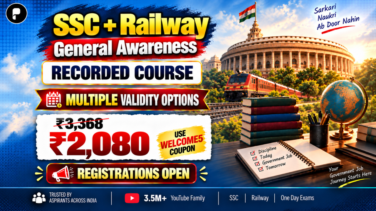 SSC+Railway General Awareness Recorded Course 