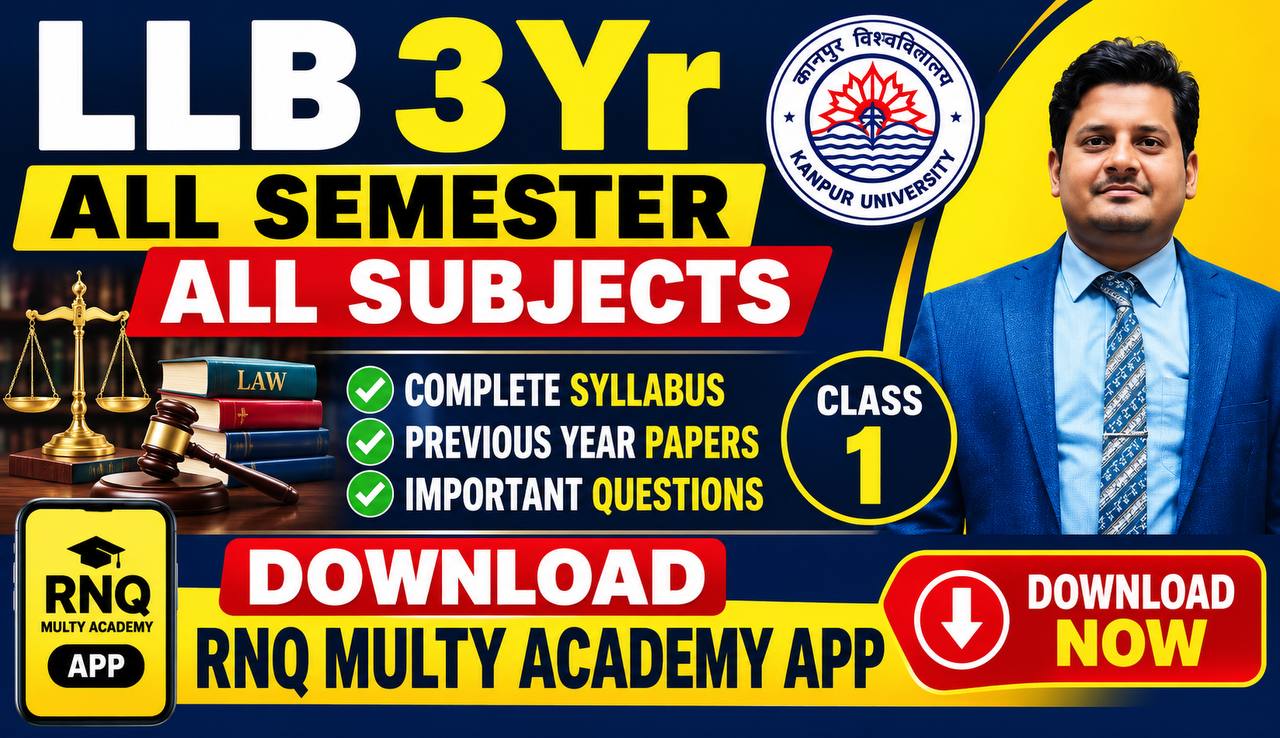 LLB 3 YEAR COURSE ALL SEMESTER CSJMU