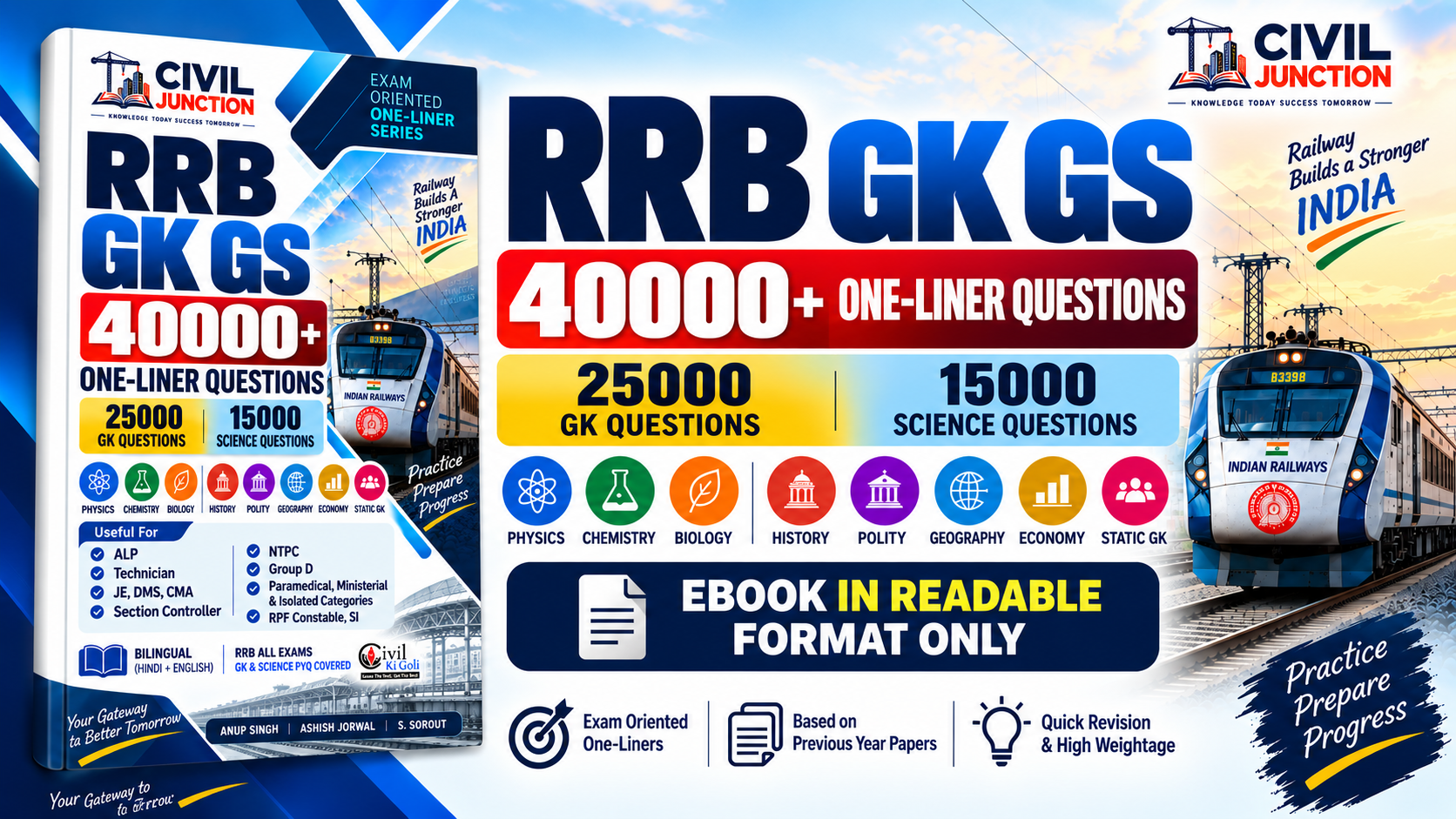 RRB GK GS PYQ 40000 ONE LINER EBOOK