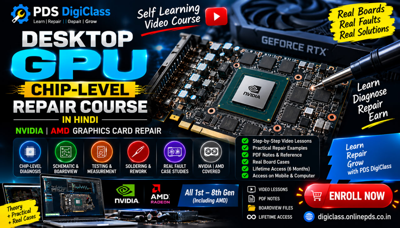 Desktop GPU Chip-Level Repair Course – Hindi