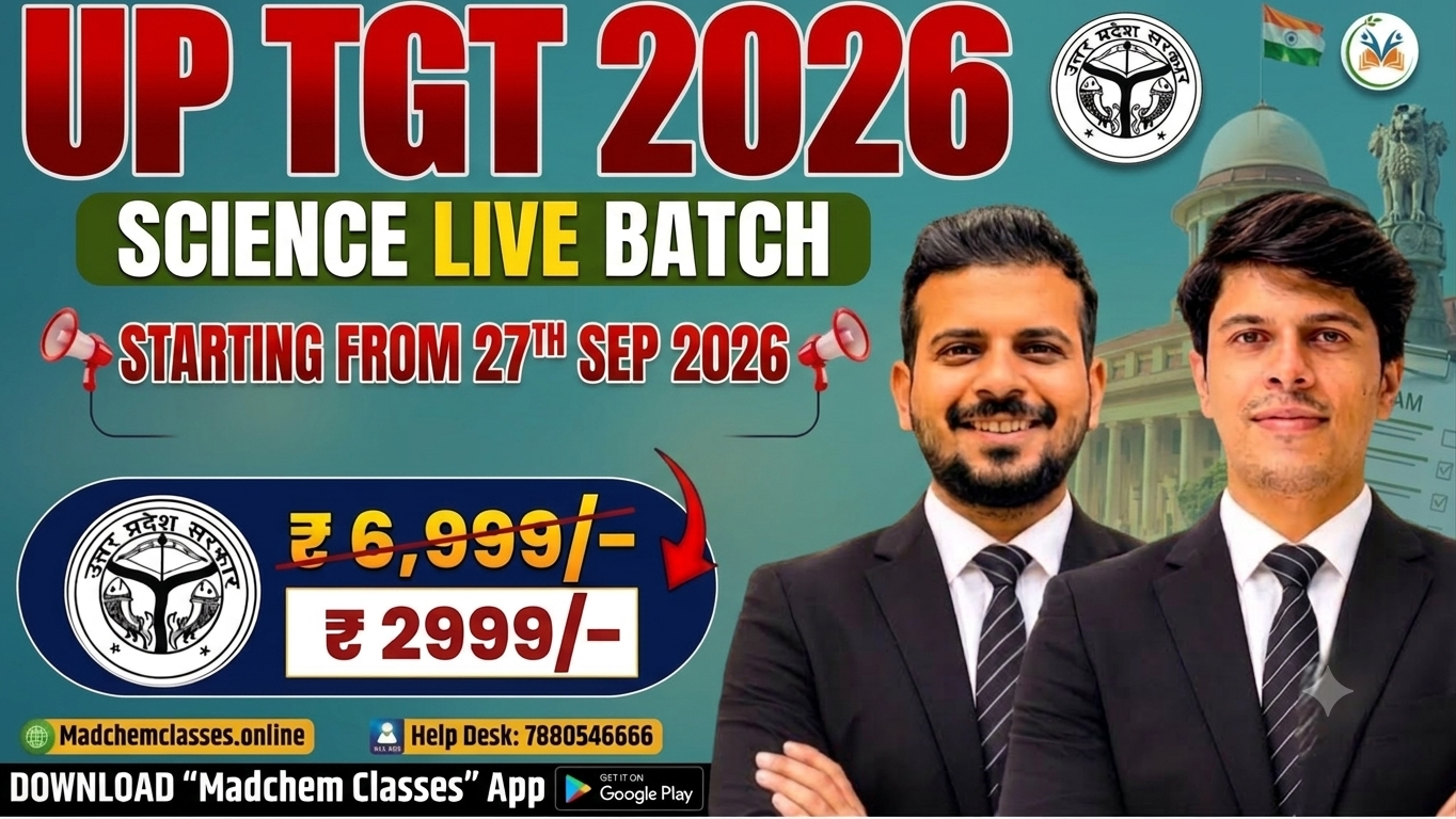 UP TGT Science 2026 Live batch 