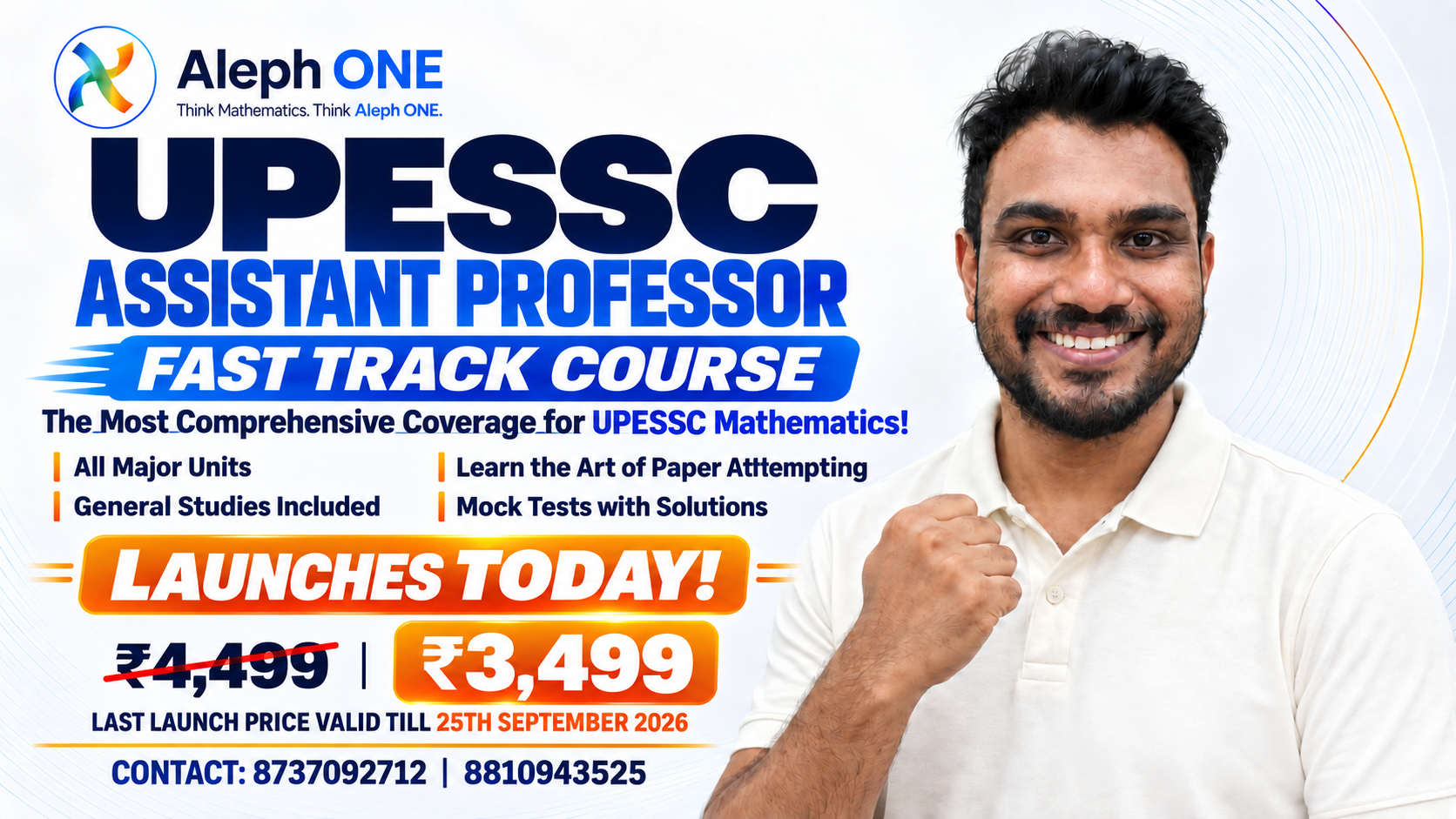 UPESSC Mathematics Assistant Professor - Fast Track Course