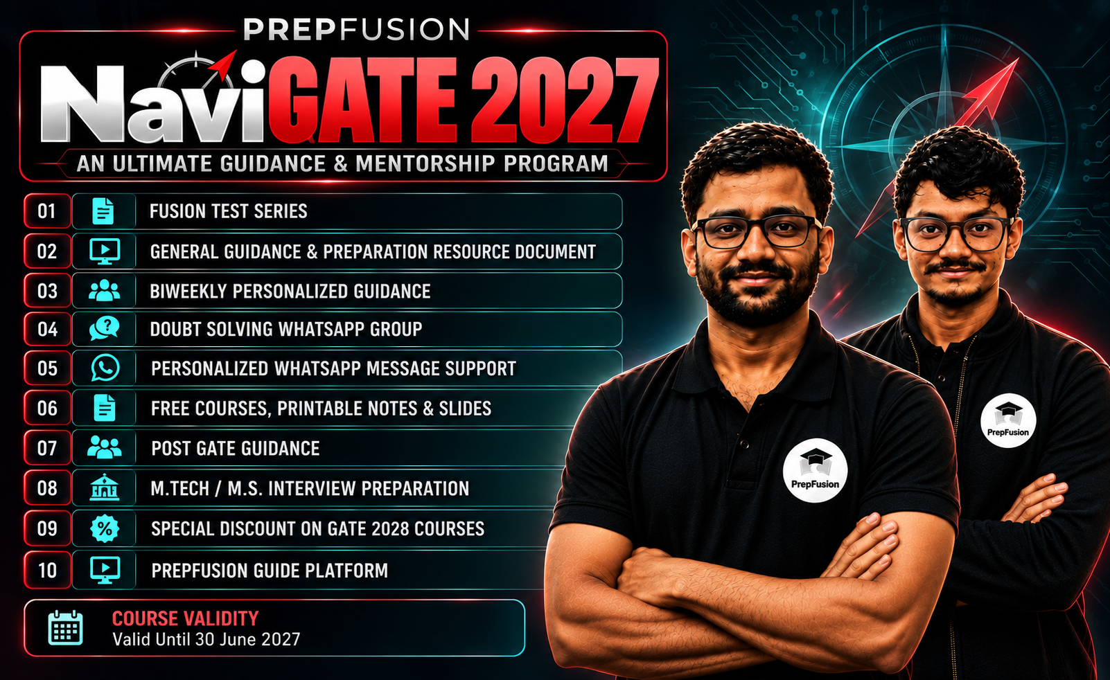 PrepFusion NaviGATE 2027 : An Ultimate Guidance & Mentorship Program