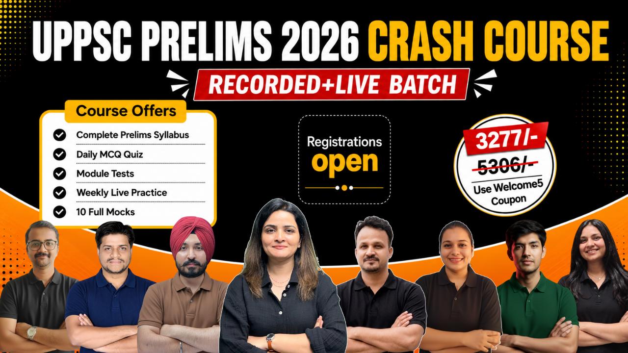 UPPSC Prelims 2026 Crash Course