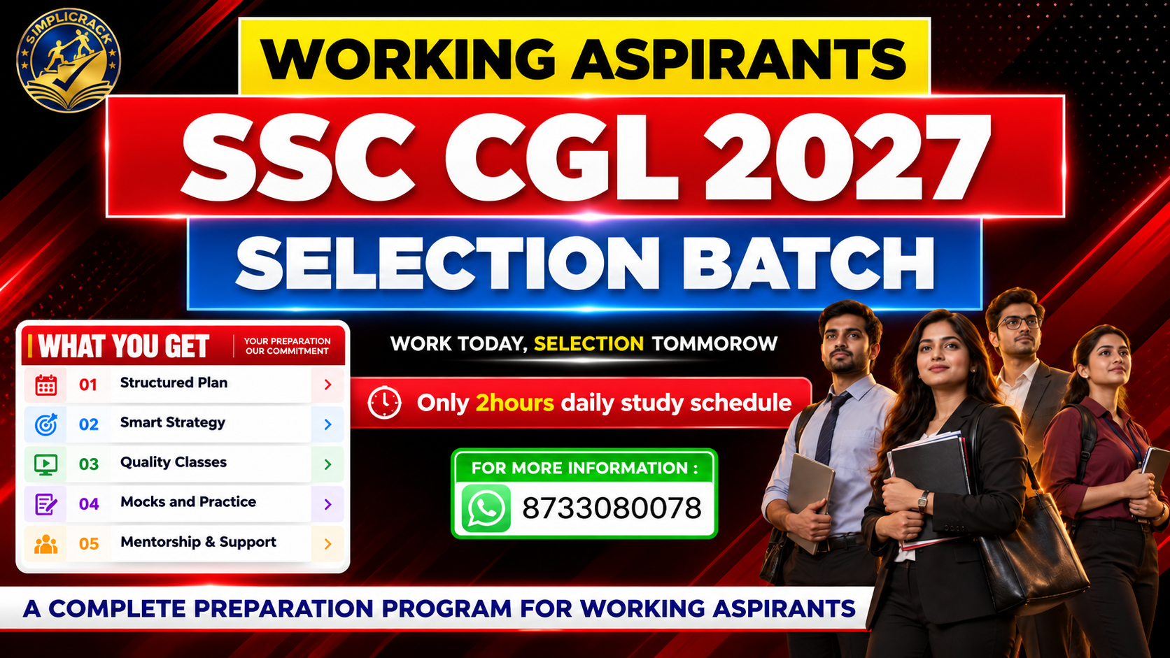 WORKING ASPIRANTS CGL 2027 SELECTION BATCH