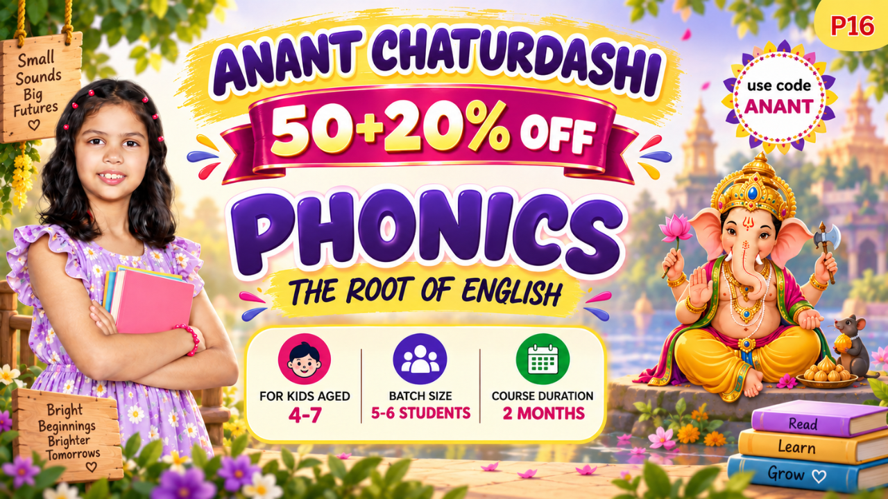  2-Month Phonetics Course on Zoom (P16 = 4-7 Year)