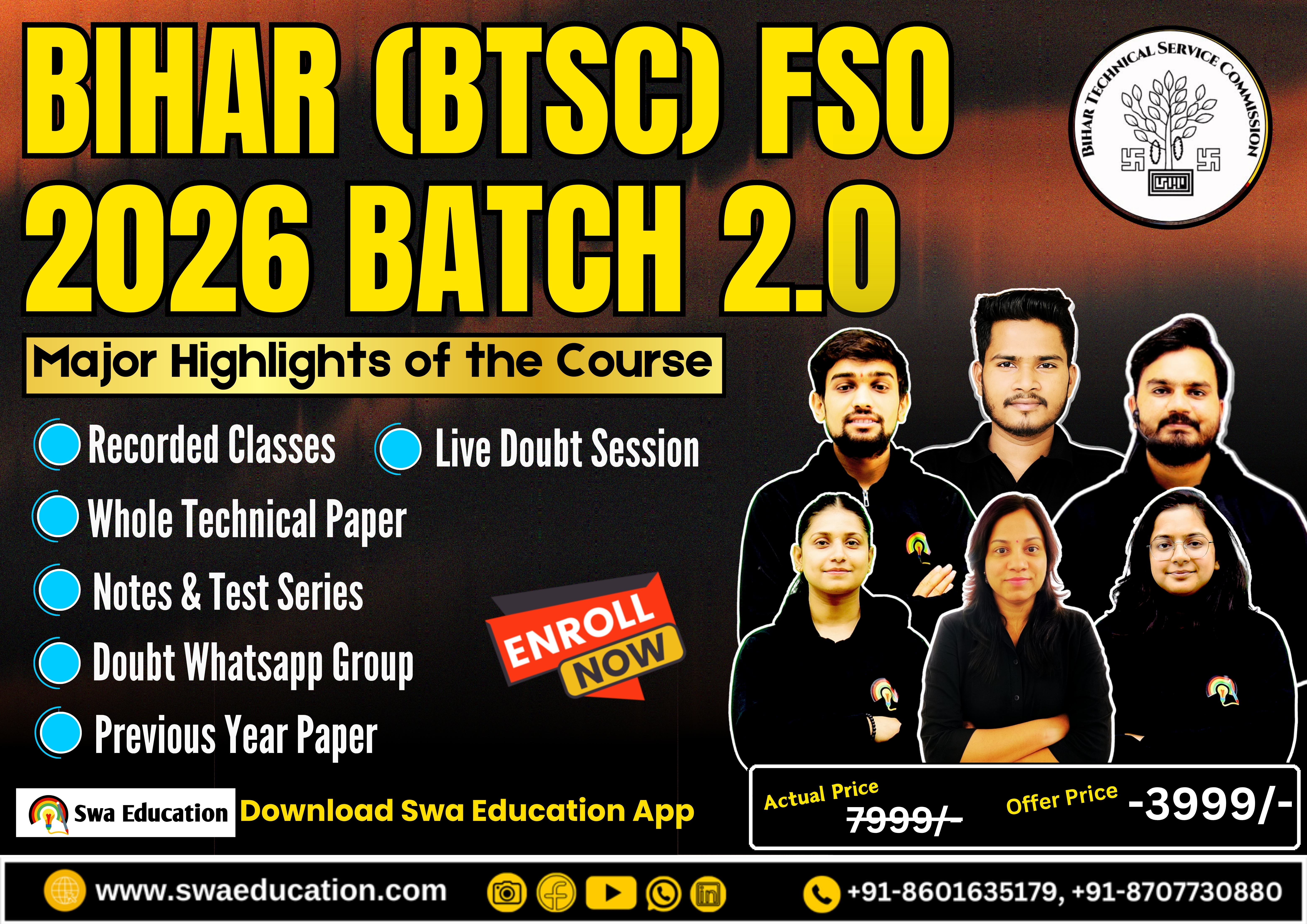 BIHAR (BTSC) FSO EXAM 2026 BATCH 2.0