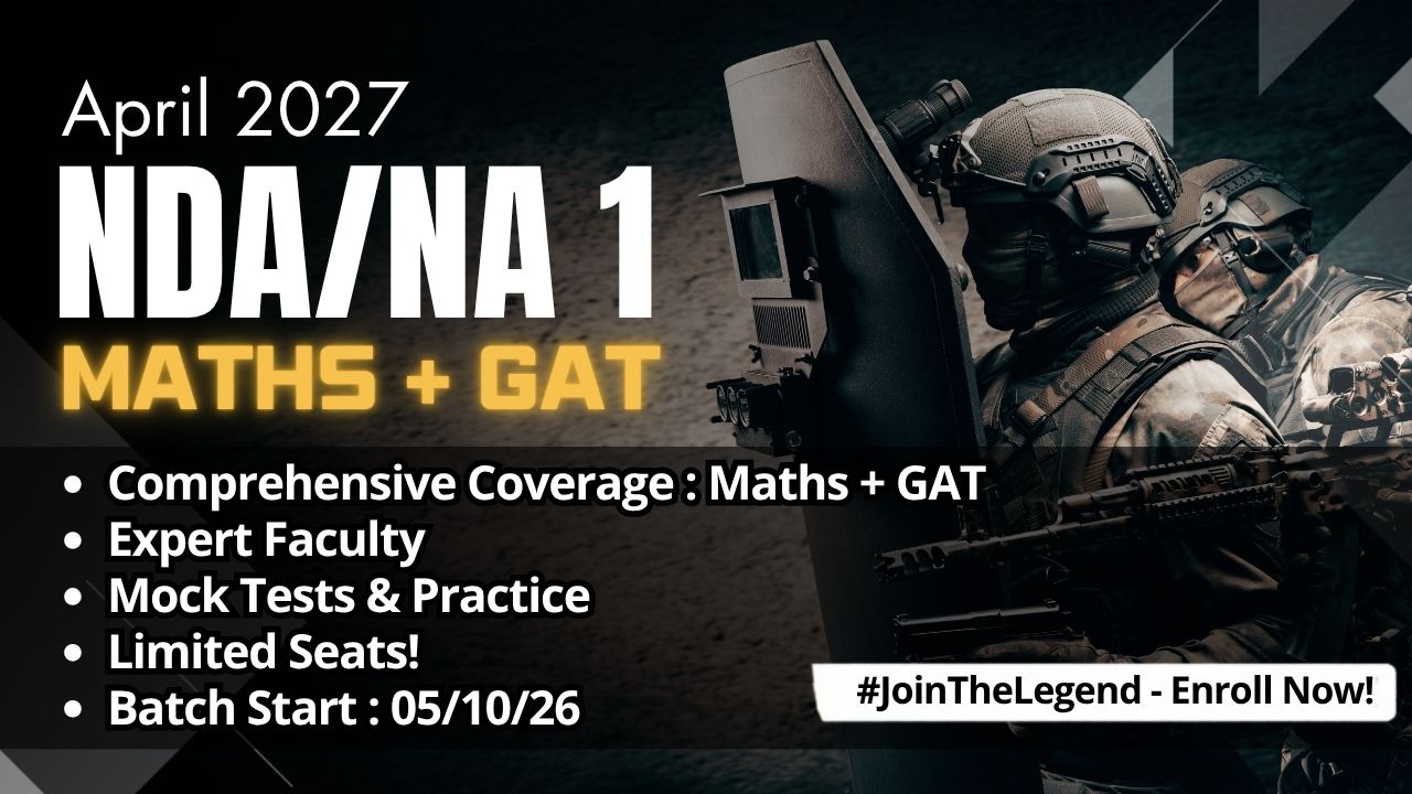 NDA/NA - 1 (Mathematics + GAT)