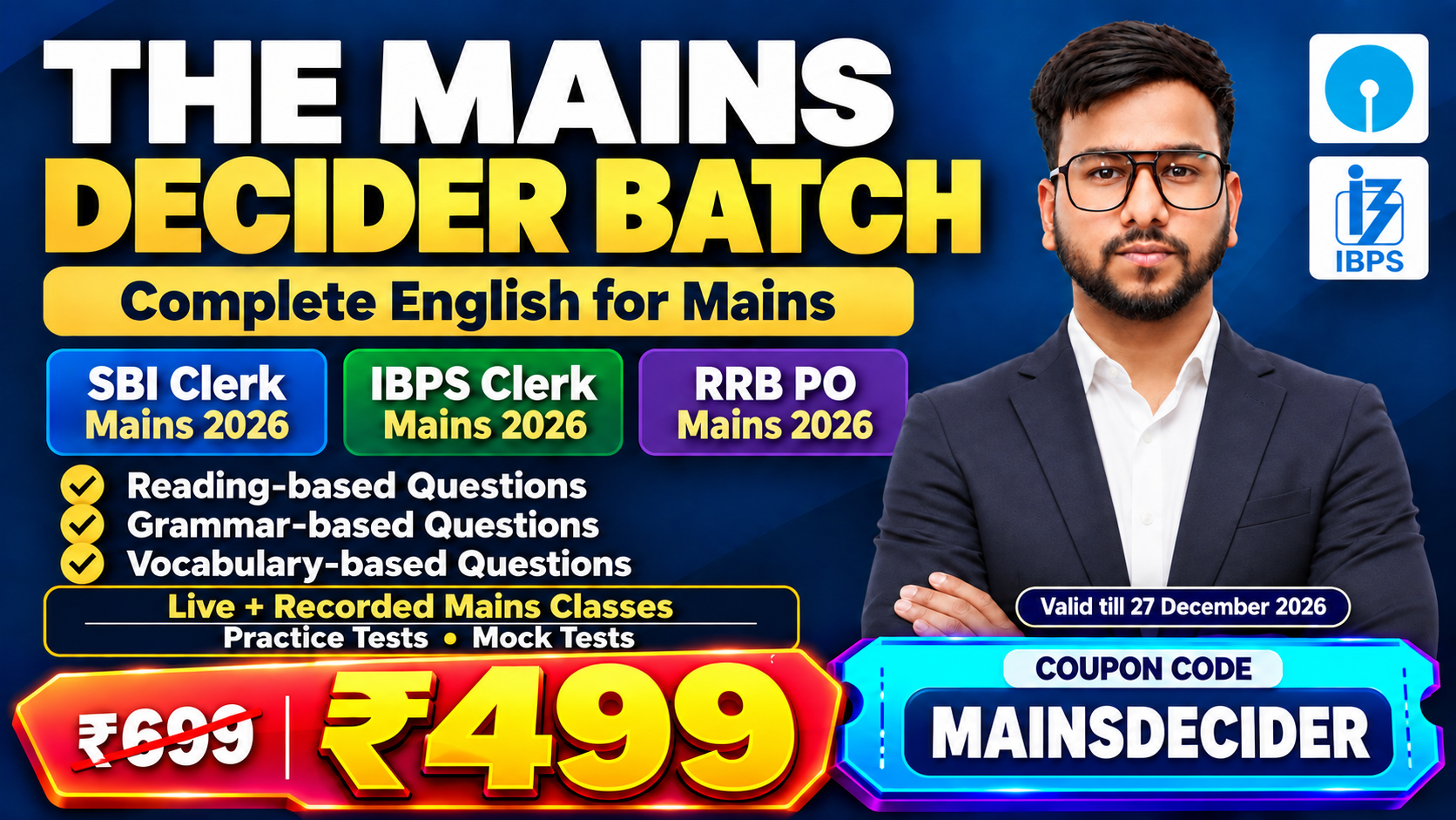 THE MAINS DECIDER BATCH: Complete English for Mains