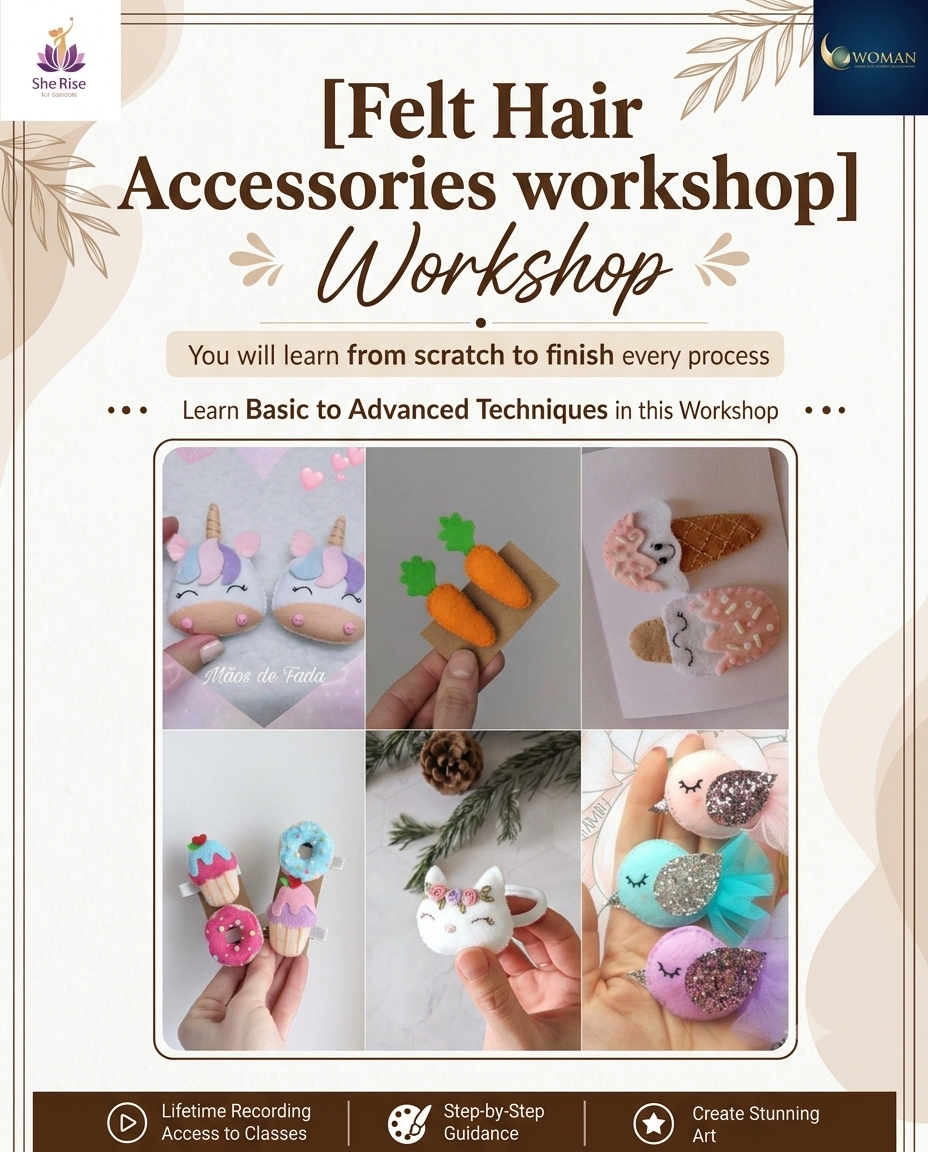 Felt Hair Accessories workshop (sep)