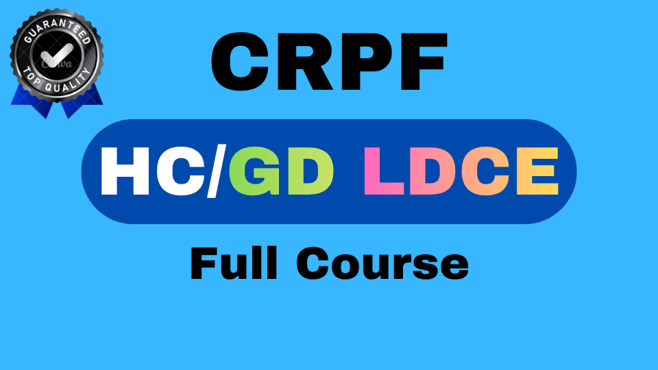 CRPF HC/GD LDCE-2026